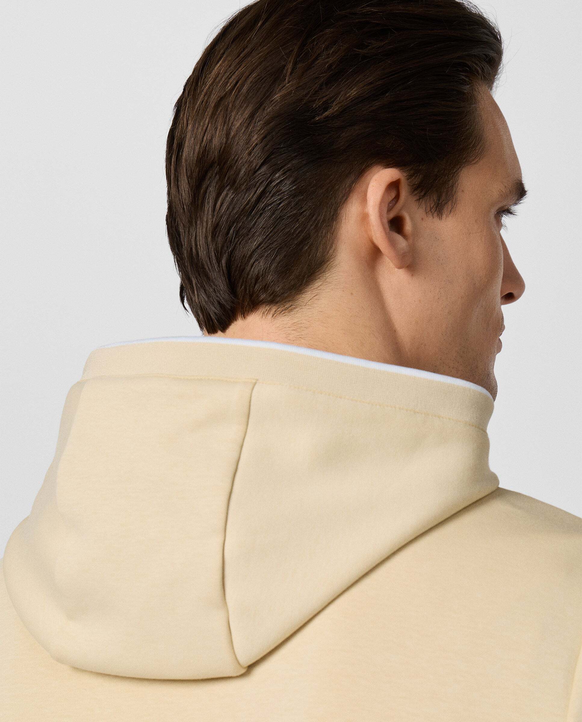 Sudadera de hombre con capucha club - Hackett - Natural Natural-6