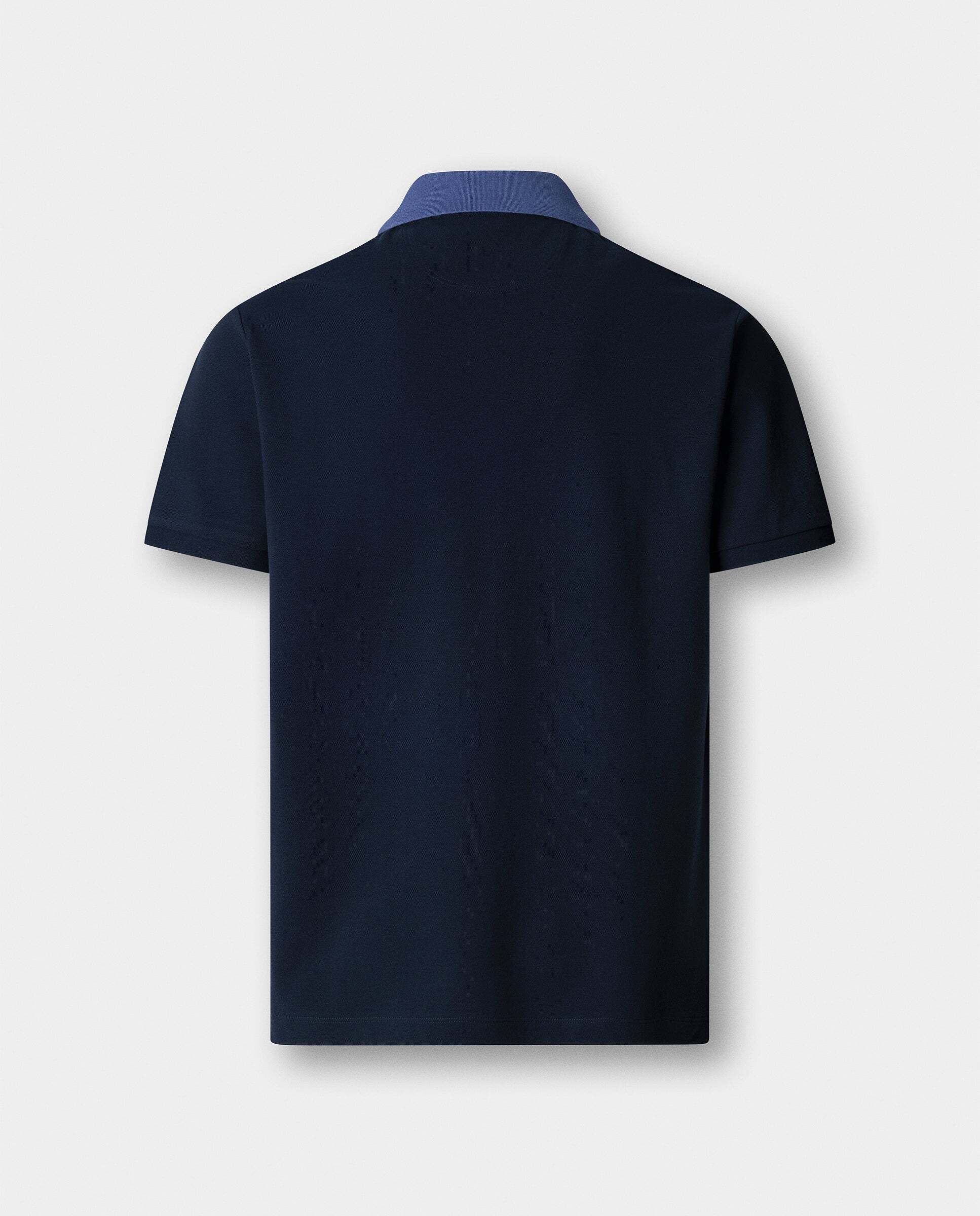 Polo de hombre de manga corta con cinta fit clásico - Hackett - Azul marino Azul marino-8