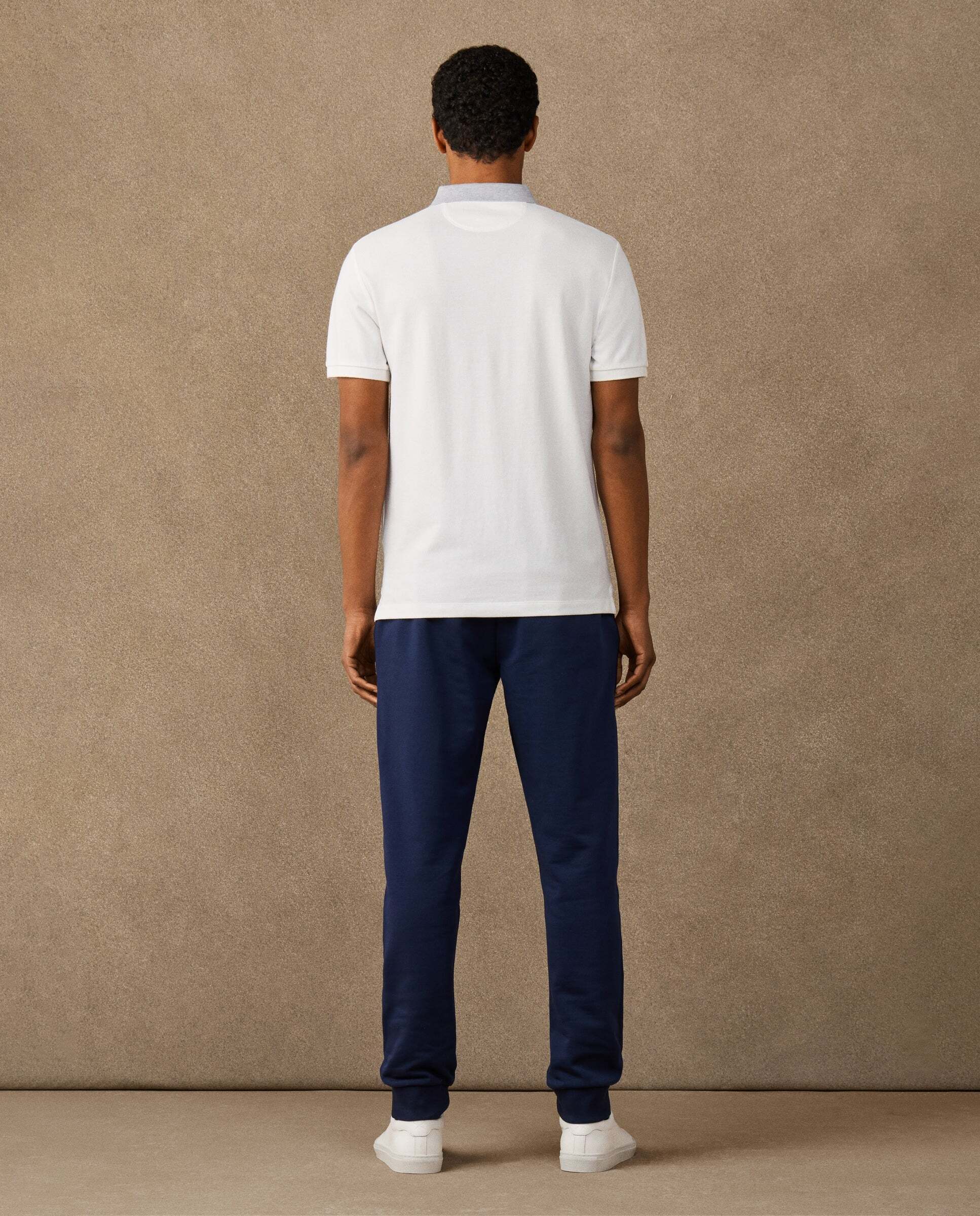 Polo de hombre de manga corta con cinta fit clásico - Hackett - Crema Crema-3
