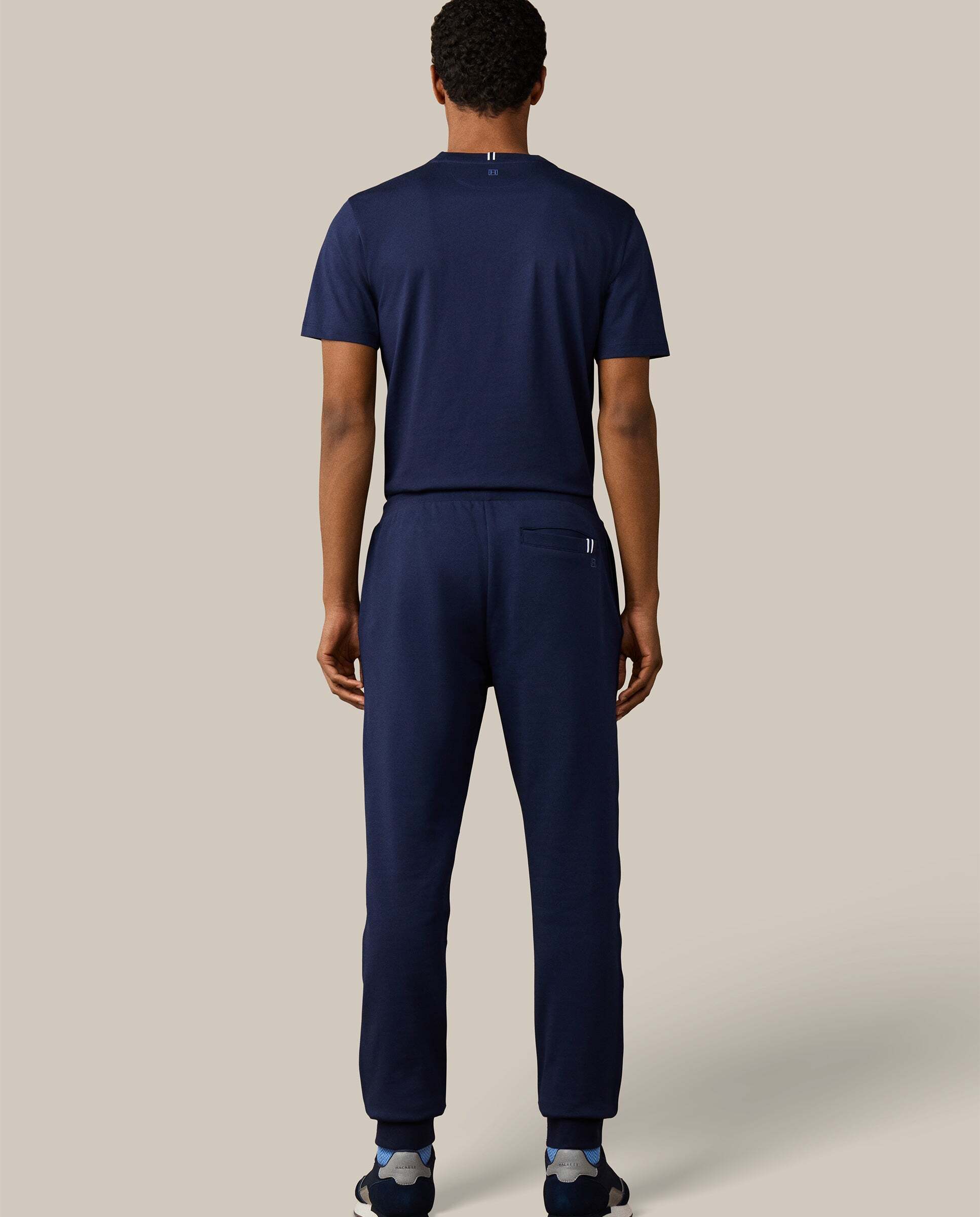 Jogger de hombre de felpa con logo h - Hackett - Azul Azul-3