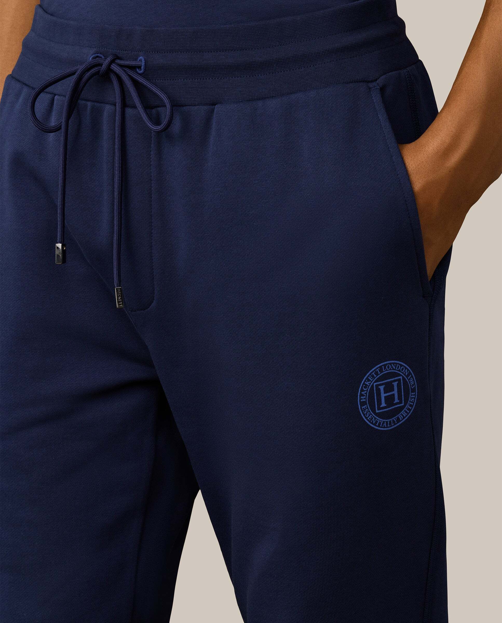Jogger de hombre de felpa con logo h - Hackett - Azul Azul-4