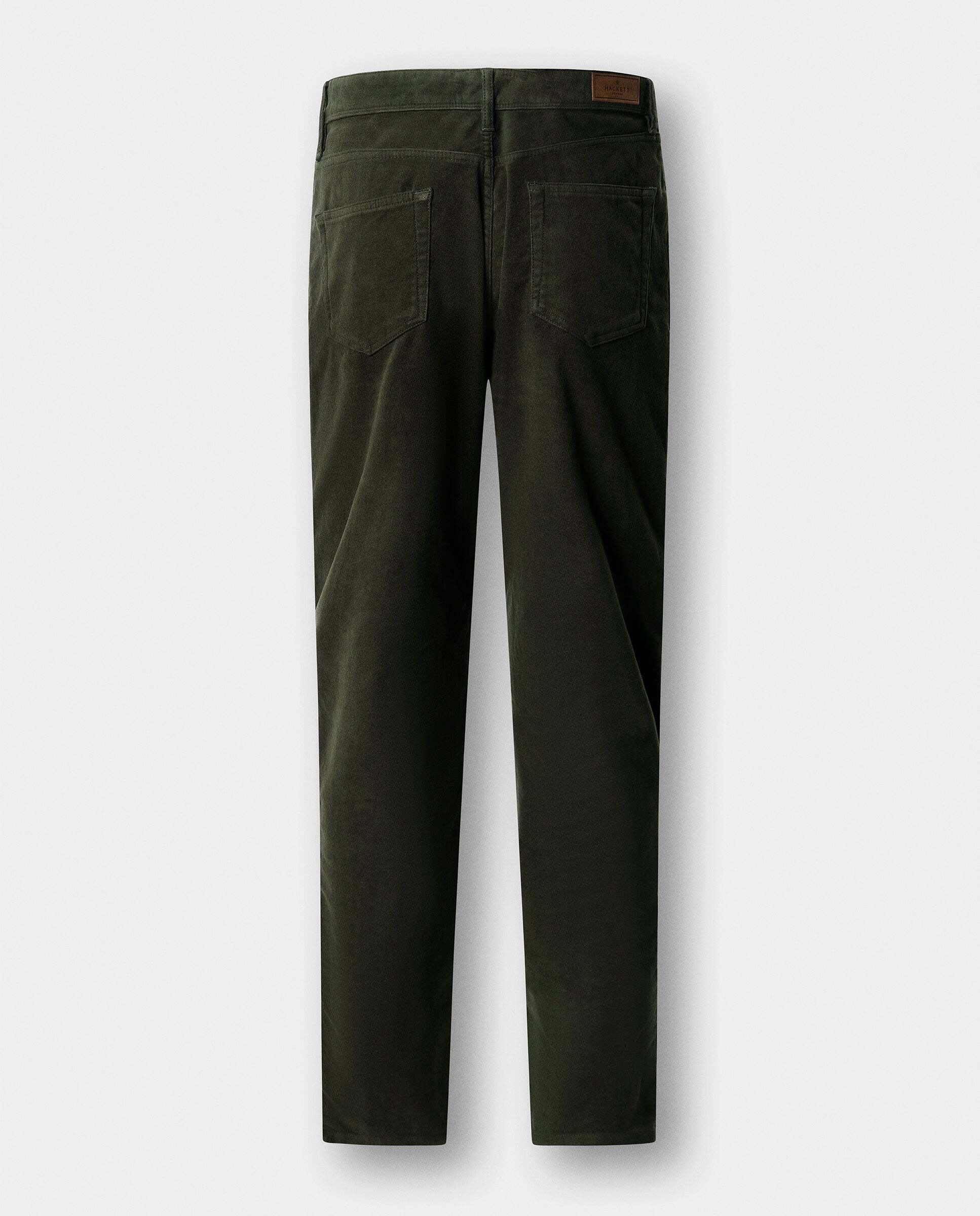 Pantalón de hombre trinity moleskin fit regular - Hackett - Verde Verde-5