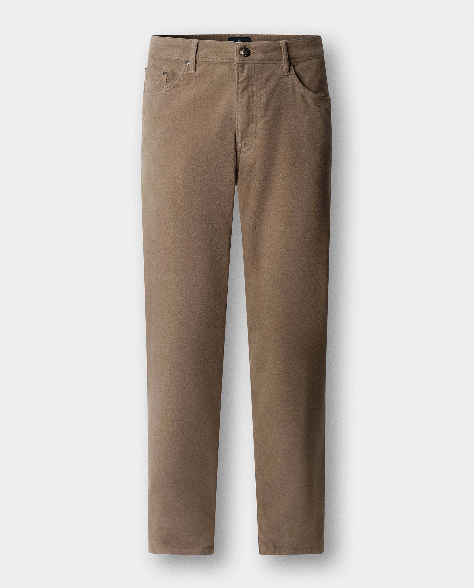 Pantalón de hombre trinity moleskin fit regular - Hackett - Natural Natural-6