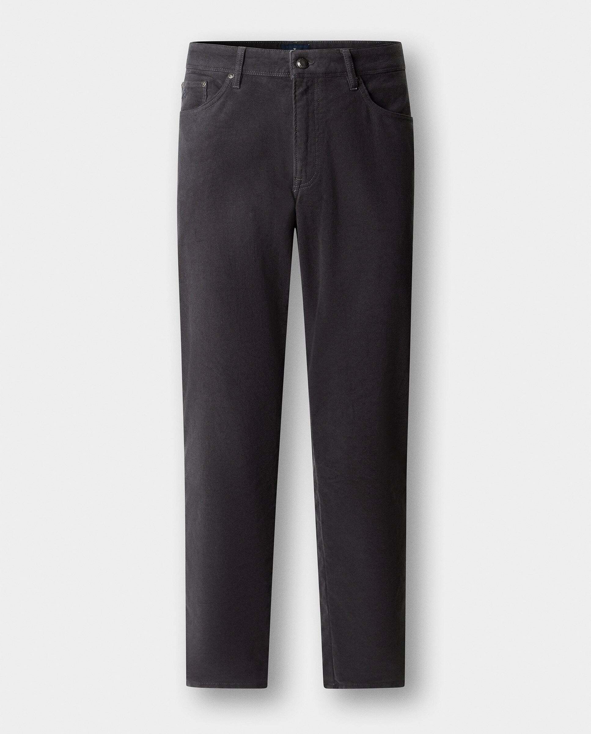 Pantalón de hombre trinity moleskin fit regular - Hackett - Gris Gris-6
