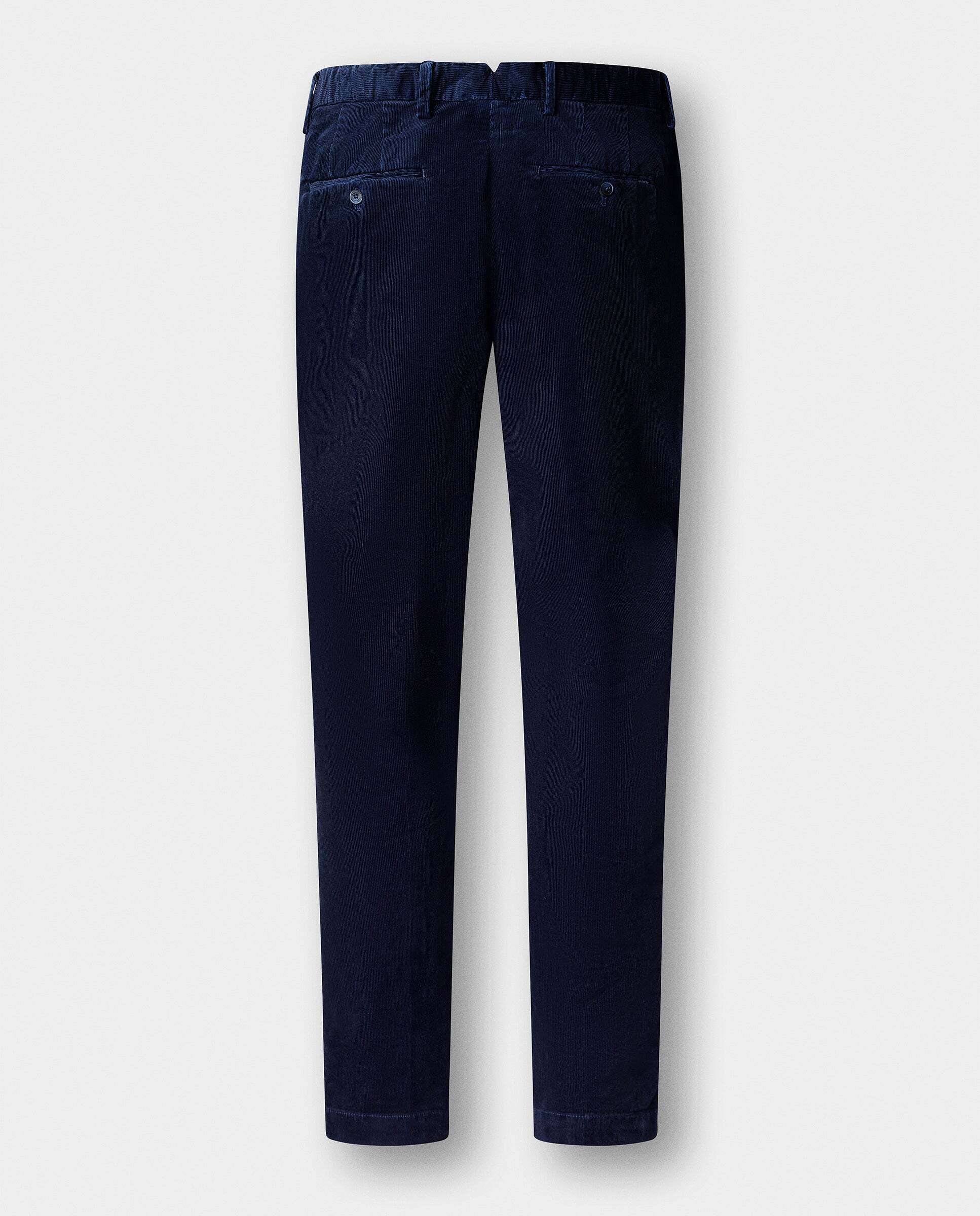 Chino de hombre de pana kensington teñido con pigmentos fit slim - Hackett - Azul Azul-6