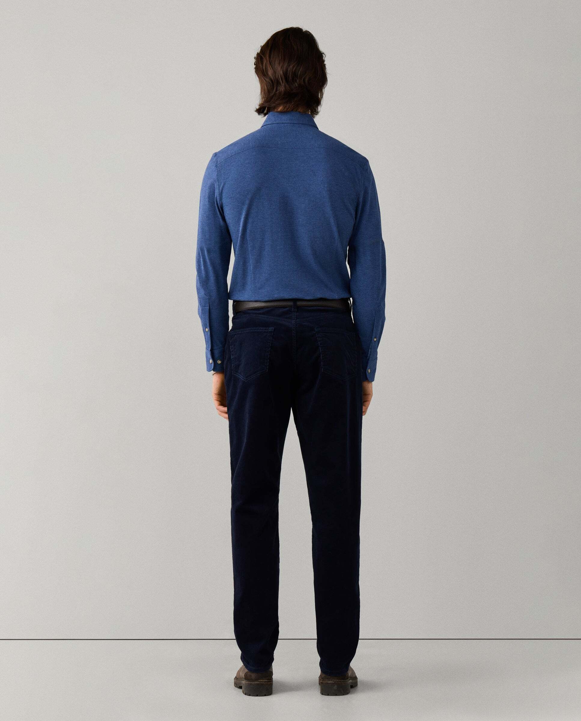 Pantalón de hombre pana 5 bolsillos fit regular - Hackett - Azul Azul-3