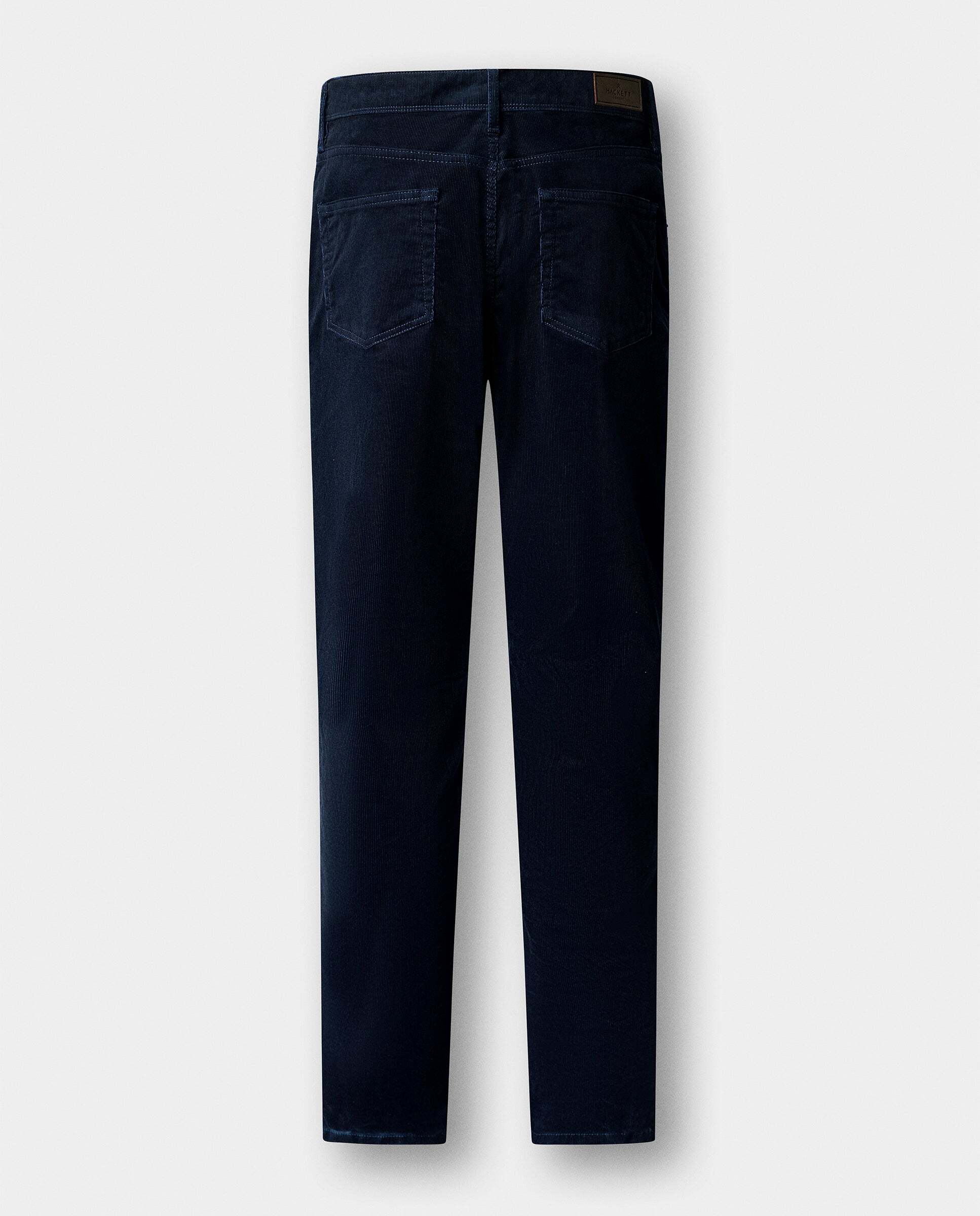 Pantalón de hombre pana 5 bolsillos fit regular - Hackett - Azul Azul-5
