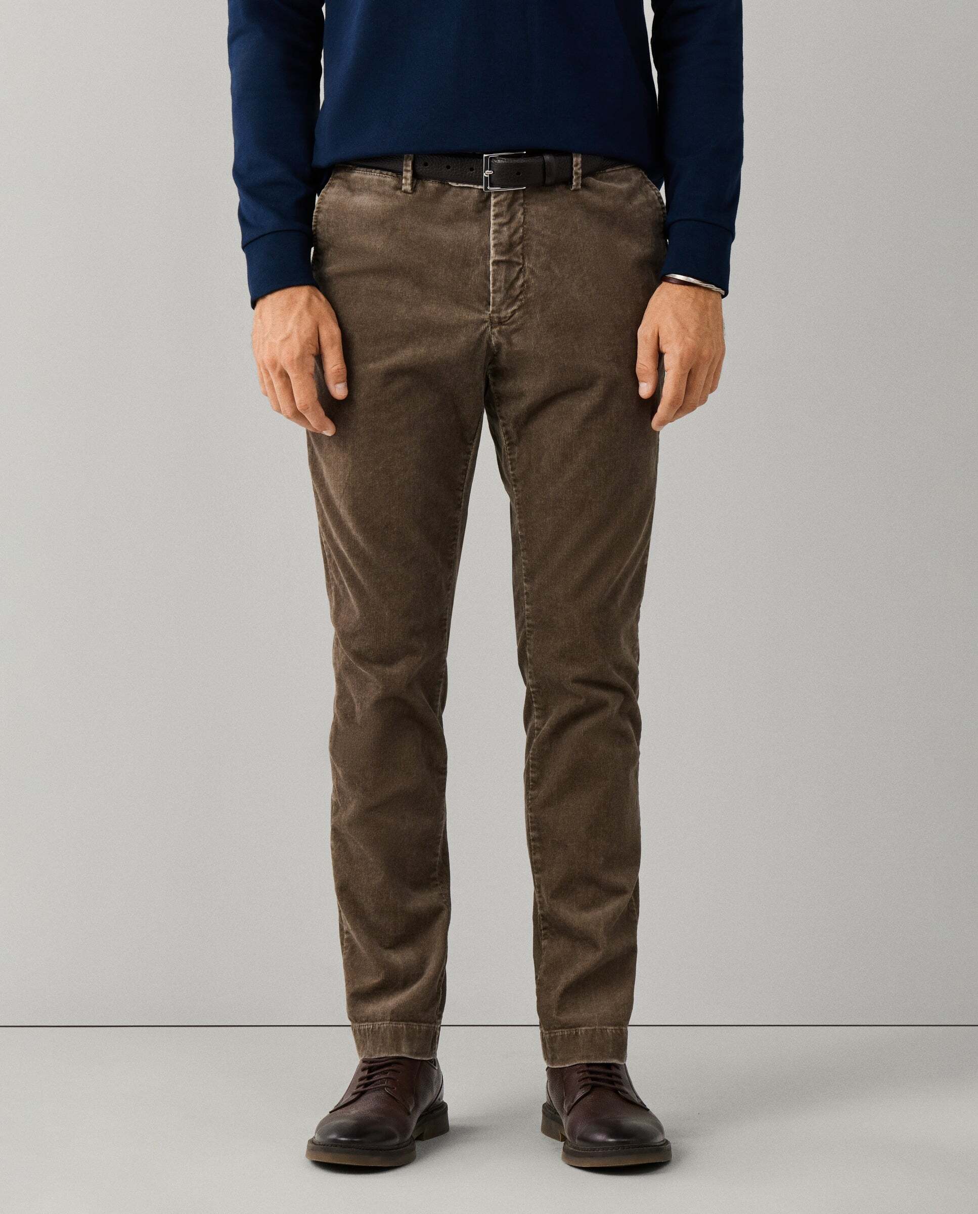 Chino de hombre de pana kensington teñido con pigmentos fit slim - Hackett - Natural Natural-2