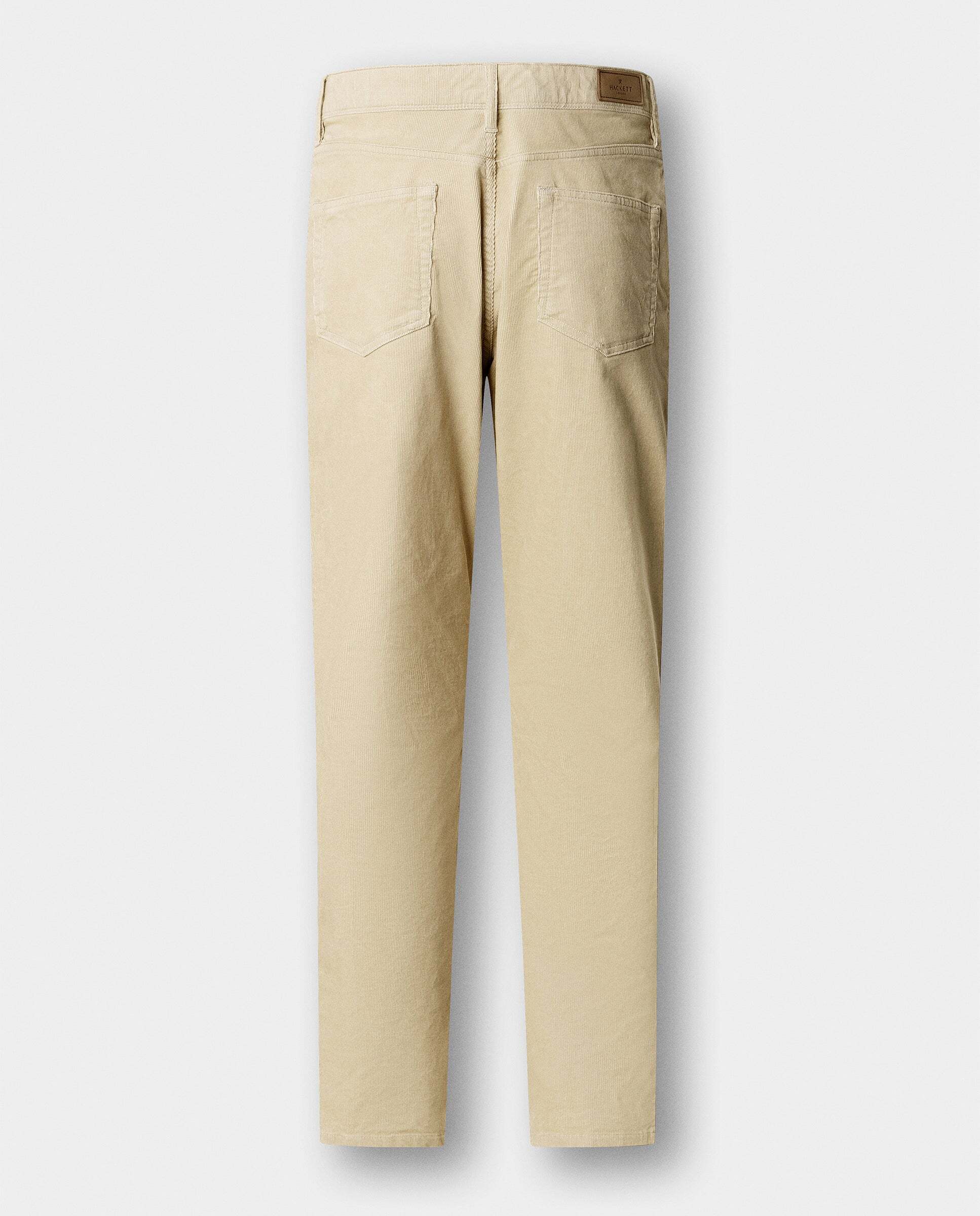 Pantalón de hombre pana 5 bolsillos fit regular - Hackett - Crema Crema-5