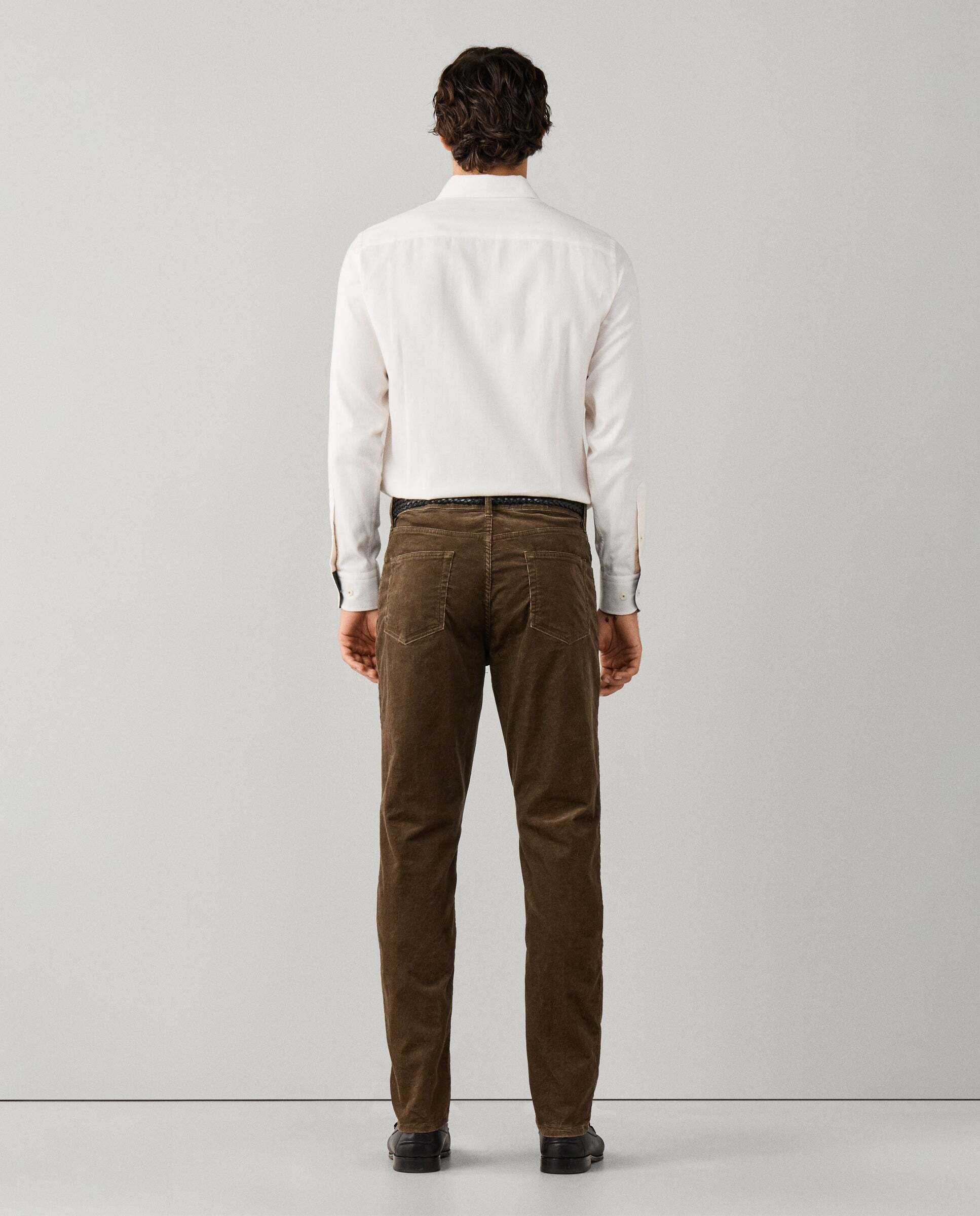 Pantalón de hombre pana 5 bolsillos fit regular - Hackett - Natural Natural-3