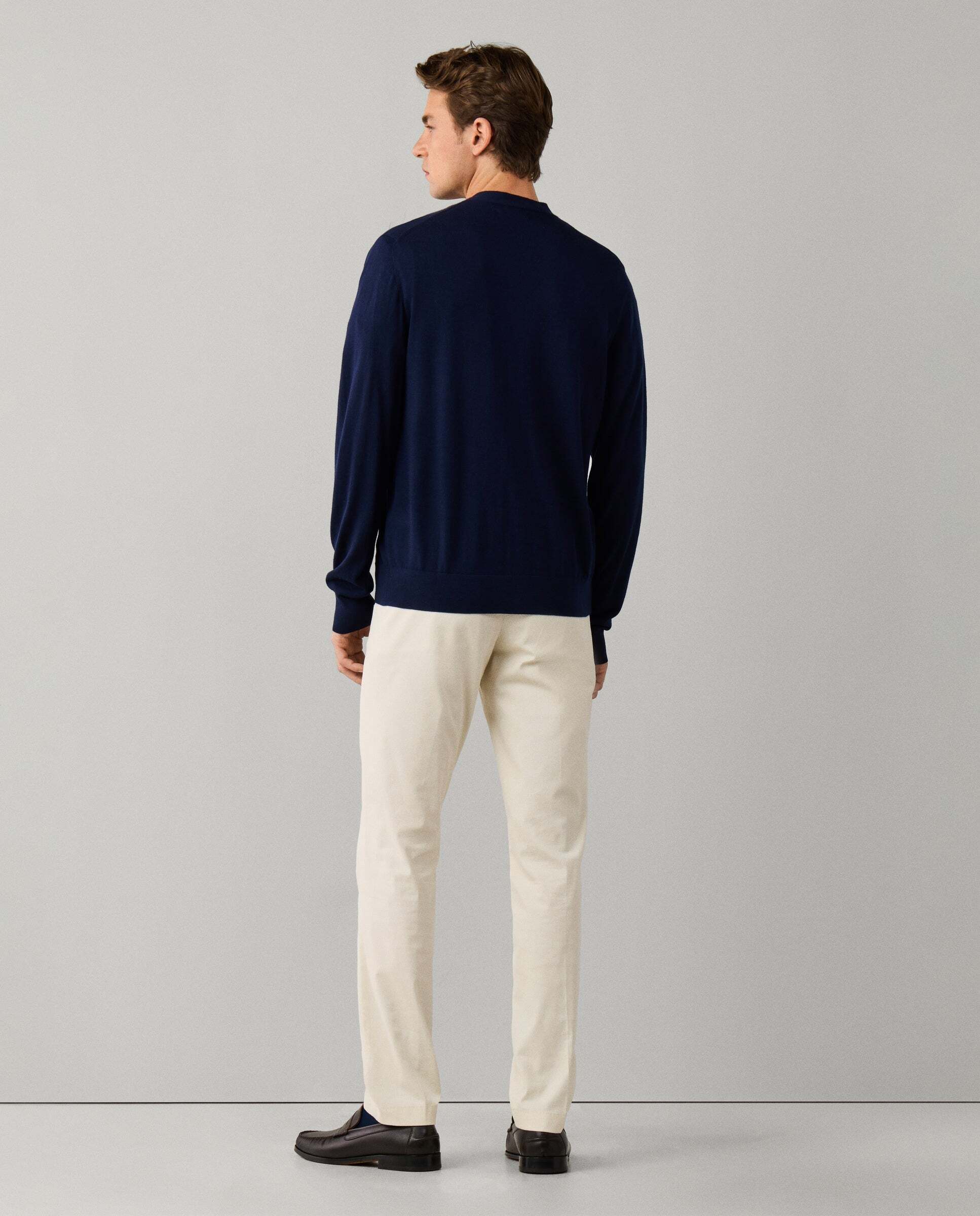Cárdigan de hombre de lana merino - Hackett - Azul Azul-3