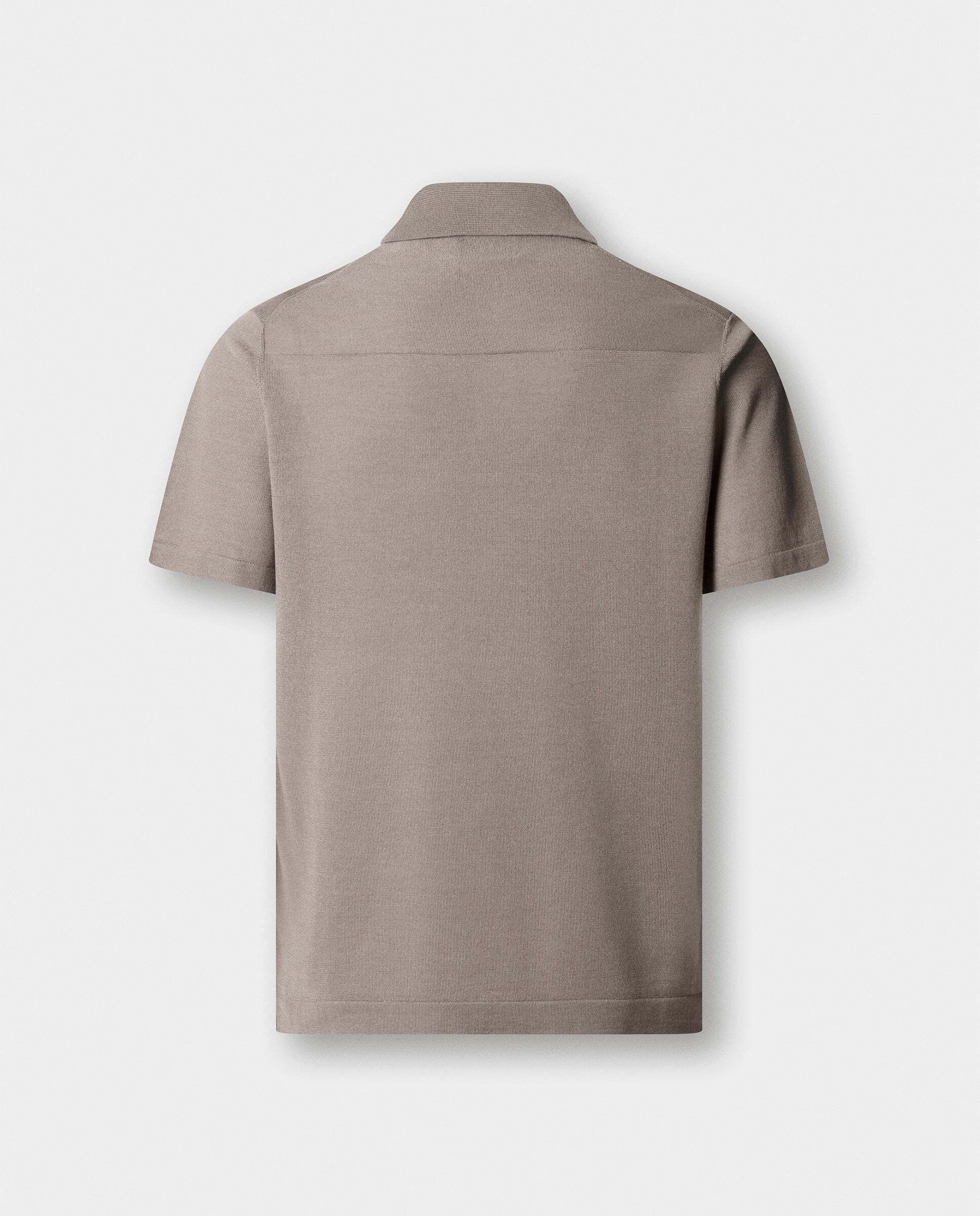 Polo manga corta mezcla de seda fit clásico - Hackett - Natural Natural-9