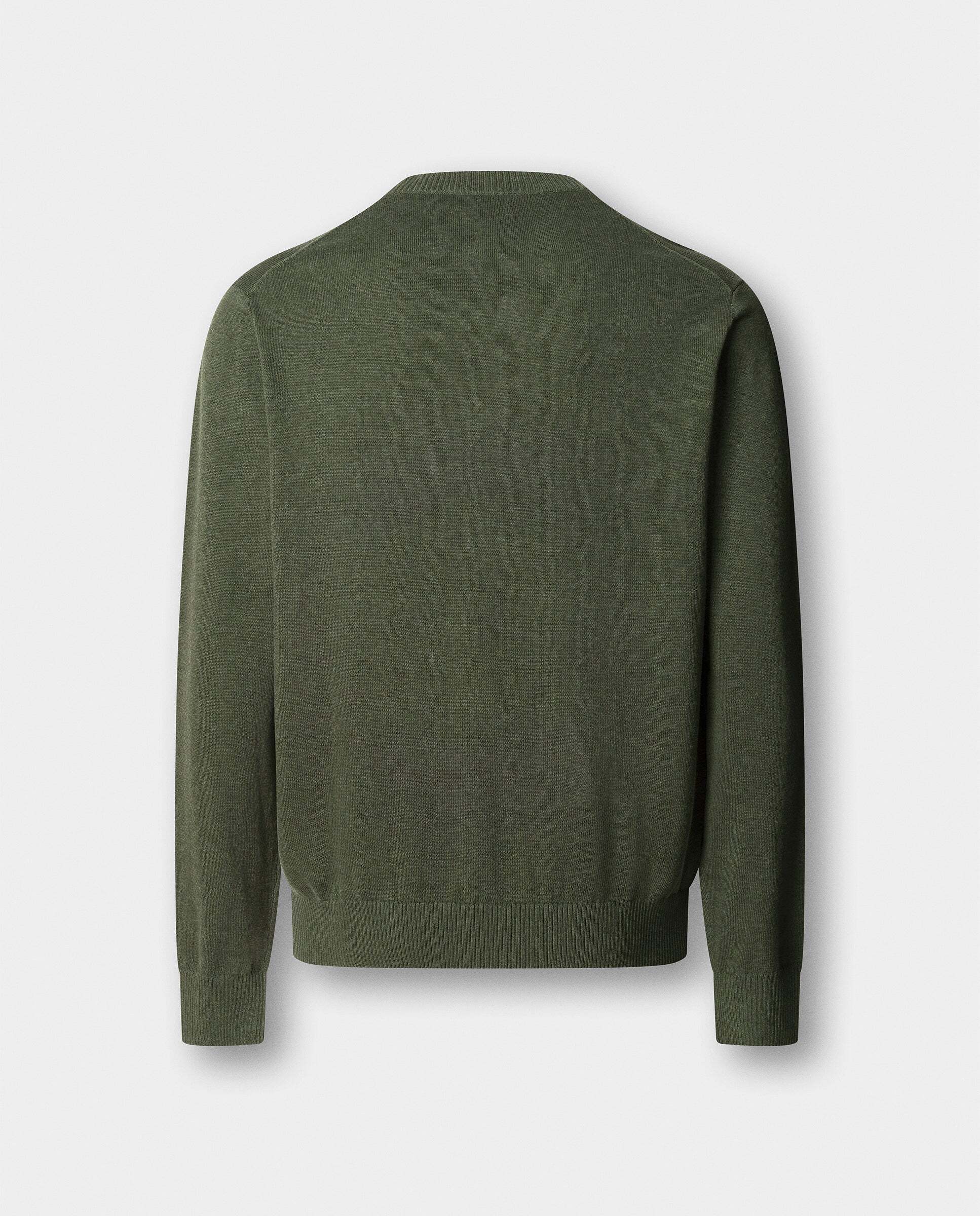 Jersey de hombre con cuello redondo algodón - Hackett - Verde Verde-8