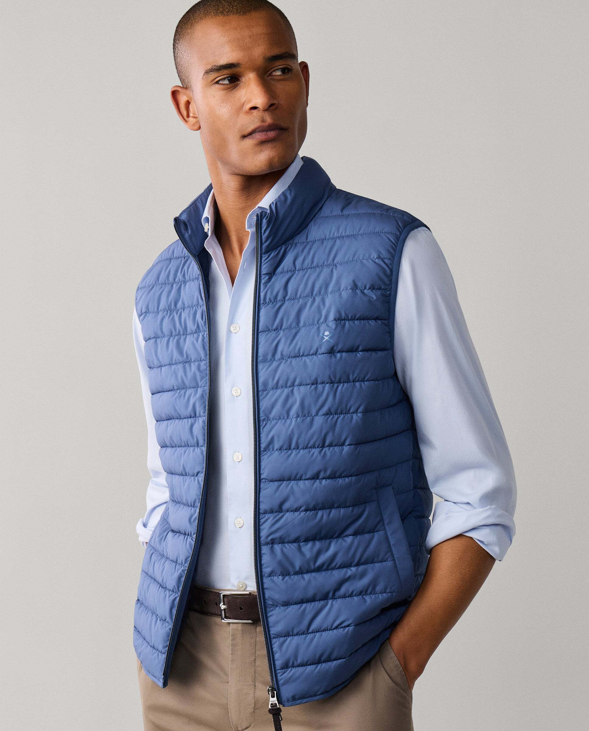 Chaleco de hombre ultraligero - Hackett - Azul Azul-7