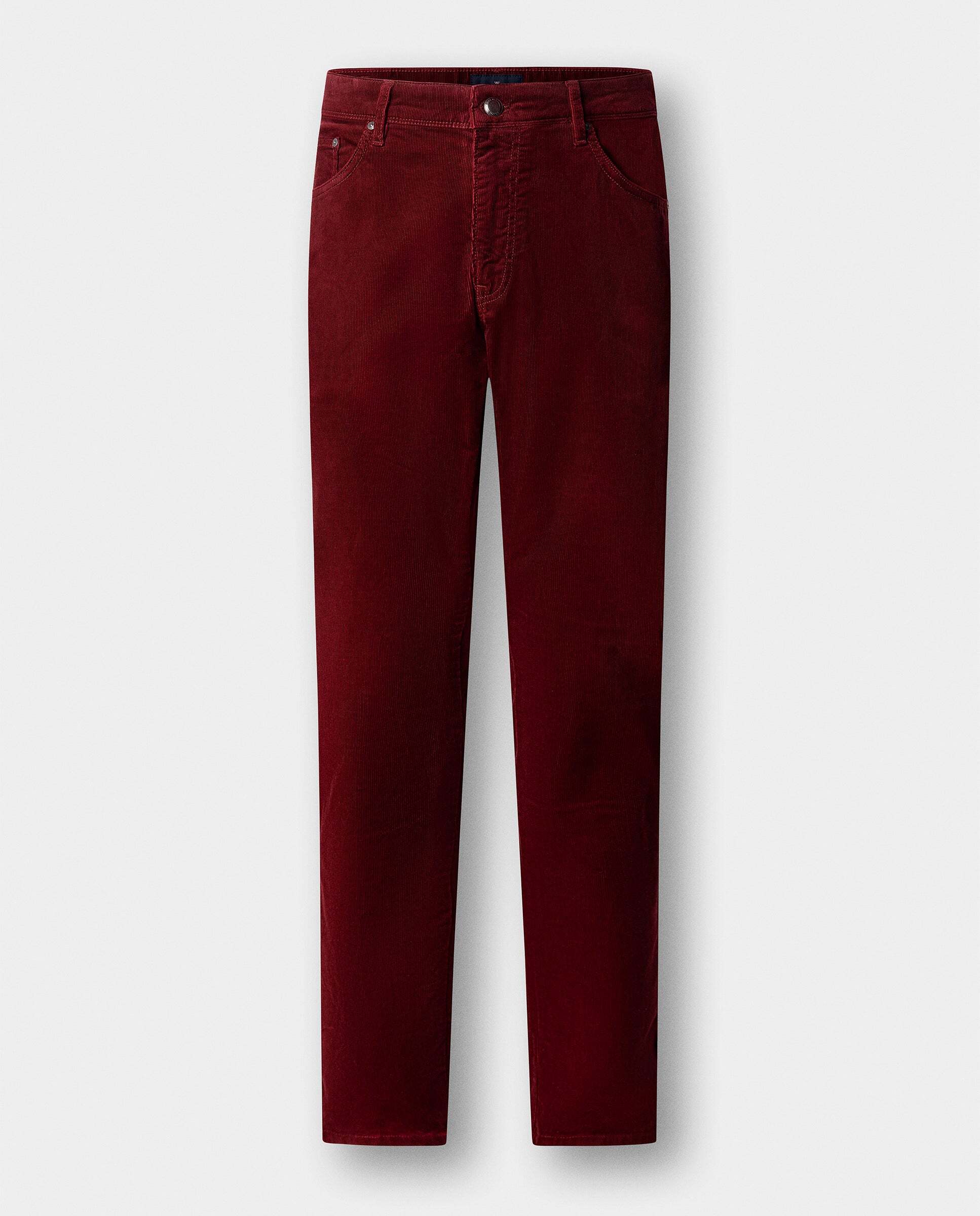 Pantalón de hombre pana 5 bolsillos fit regular - Hackett - Rojo Rojo-6
