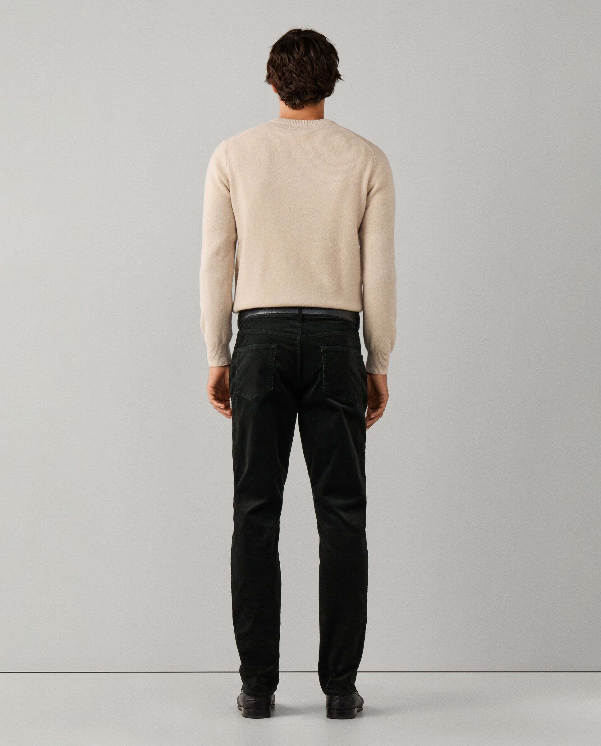Pantalón de hombre pana 5 bolsillos fit regular - Hackett - Verde Verde-3