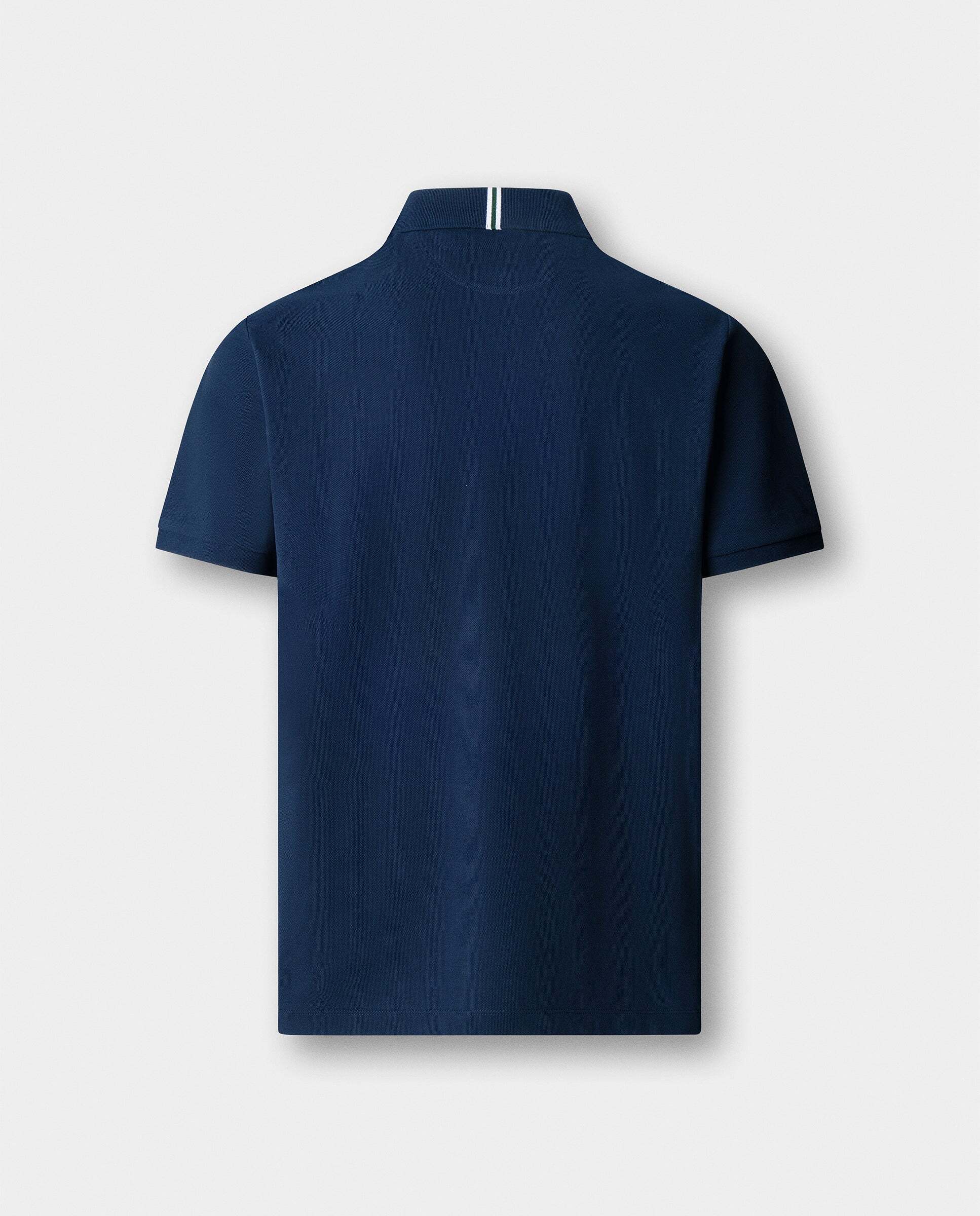 Polo de hombre de manga corta con número fit clásico - Hackett - Azul Azul-9
