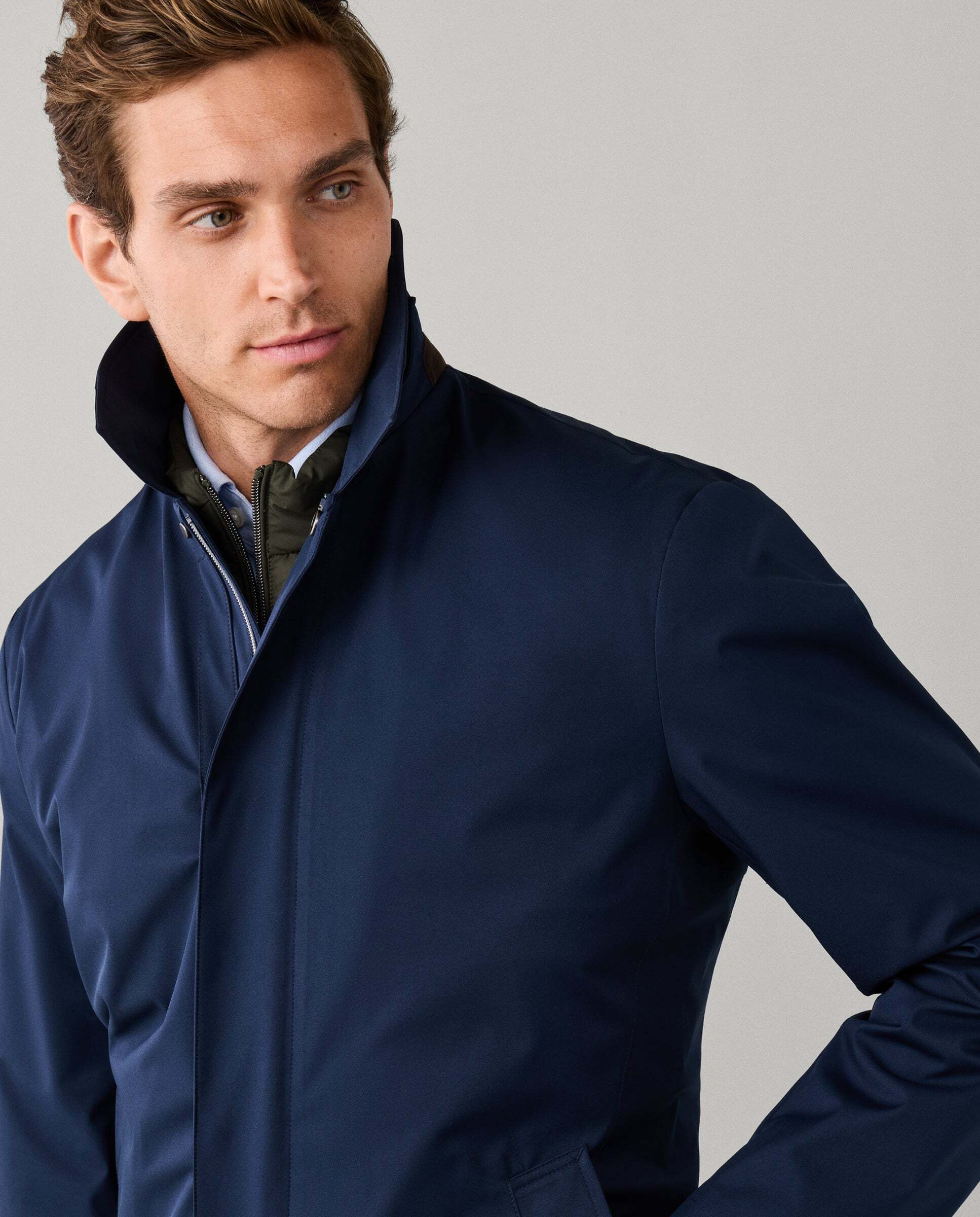 Chaqueta de hombre impermeable sloane - Hackett - Azul marino Azul marino-4