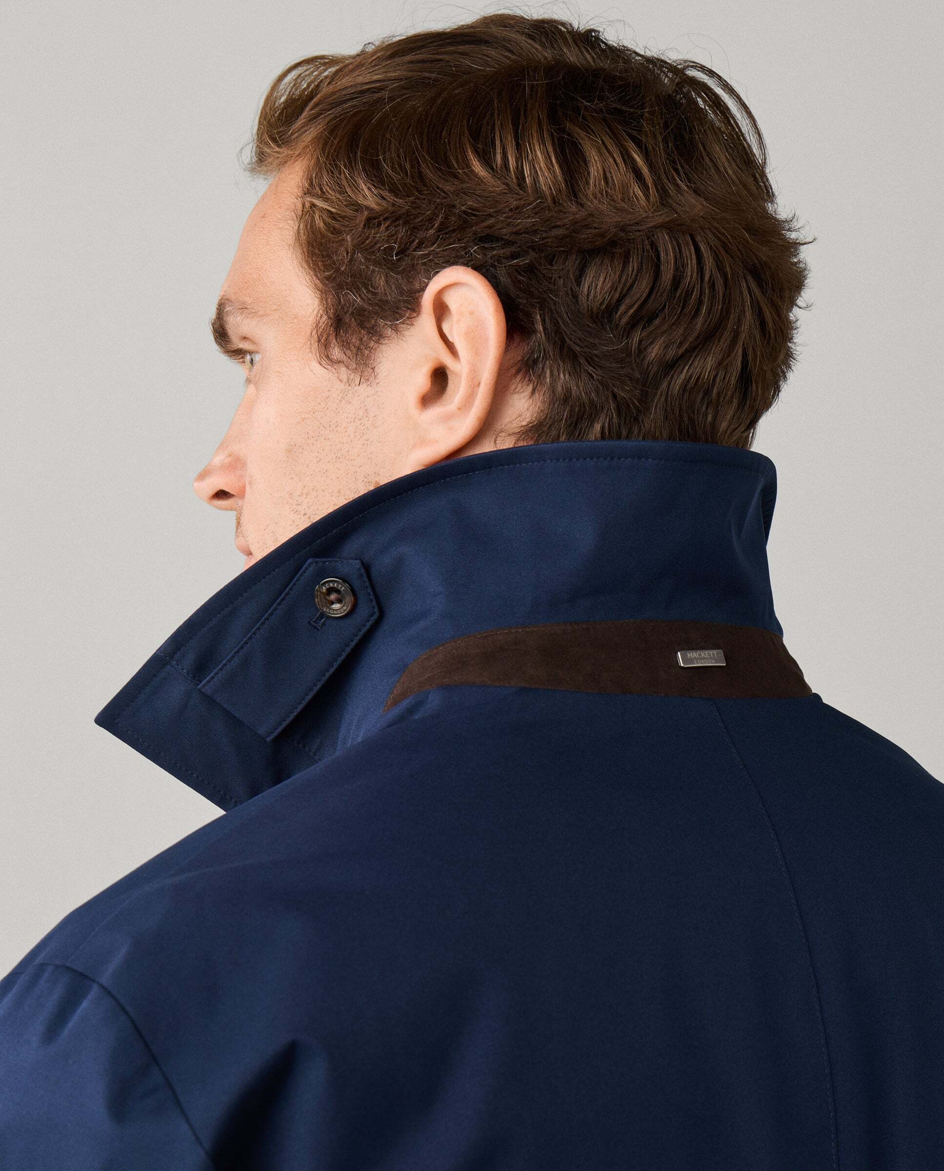 Chaqueta de hombre impermeable sloane - Hackett - Azul marino Azul marino-5