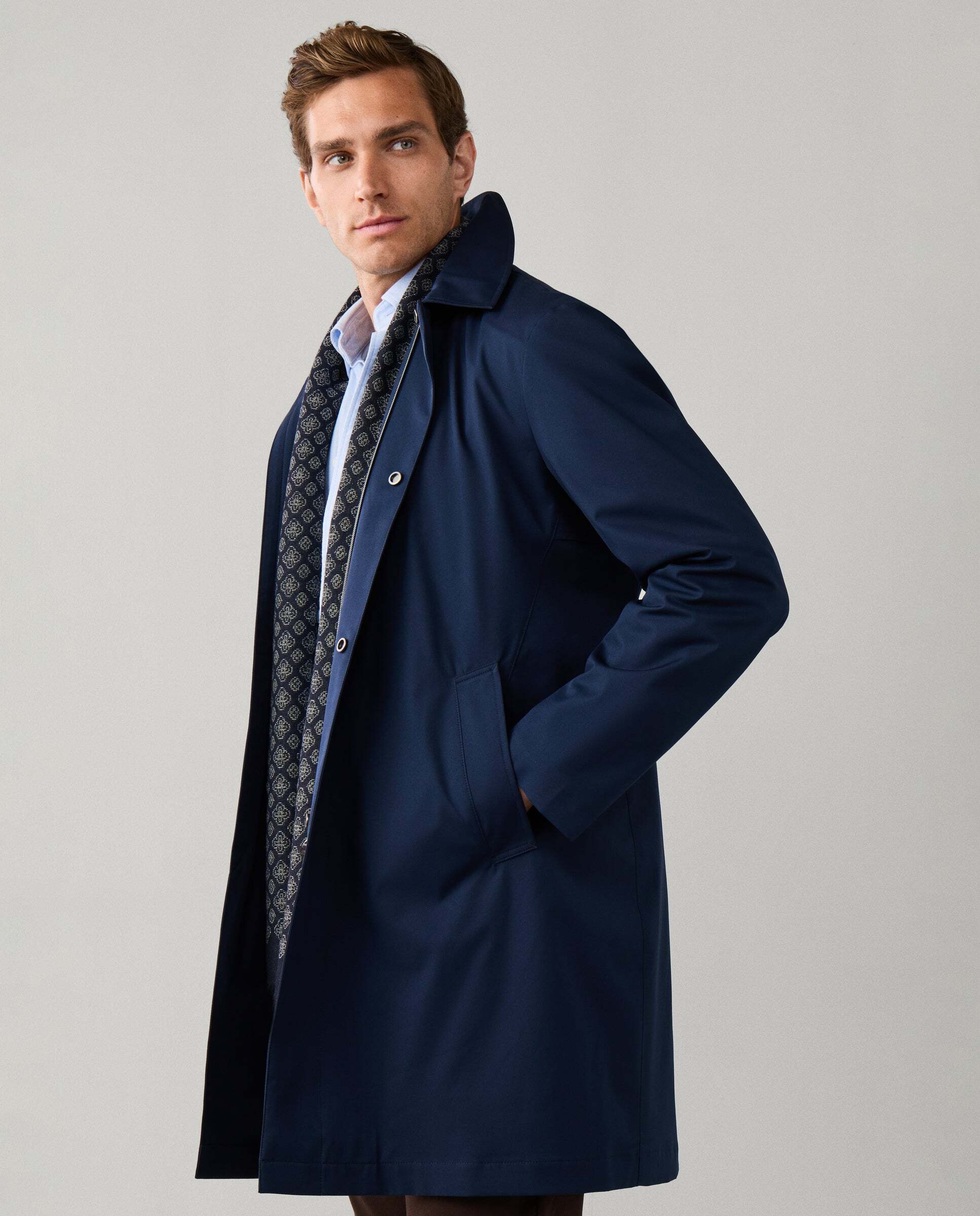 Chaqueta de hombre impermeable sloane - Hackett - Azul marino Azul marino-6
