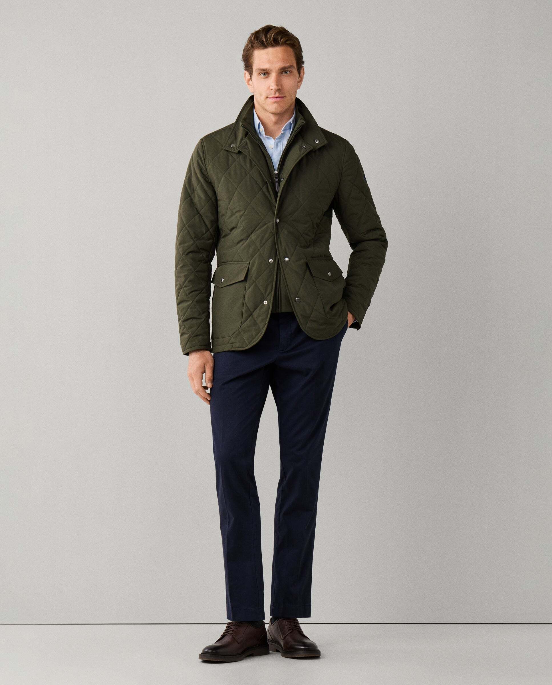 Chaqueta de hombre paddock - Hackett - Verde Verde-2