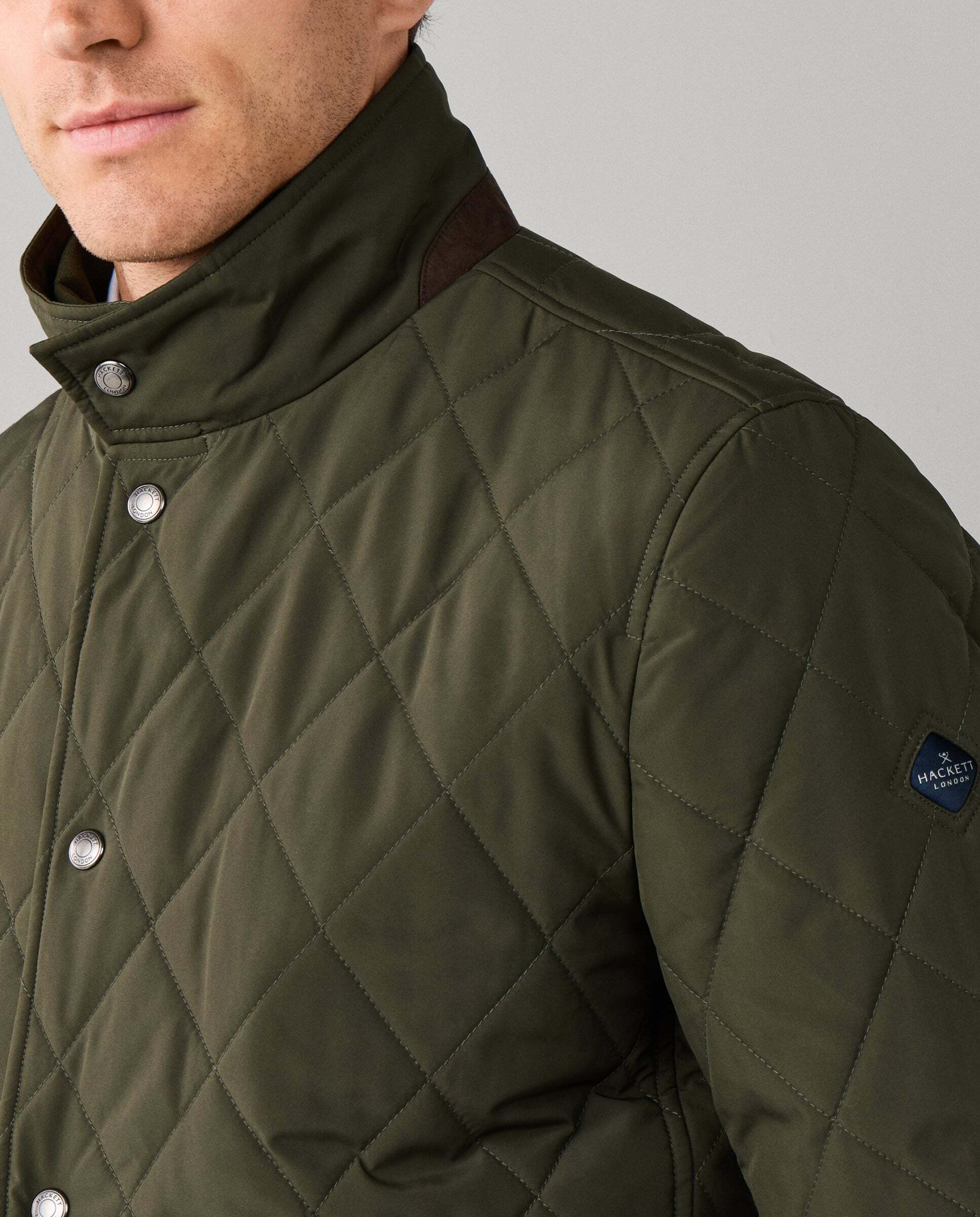Chaqueta de hombre paddock - Hackett - Verde Verde-4