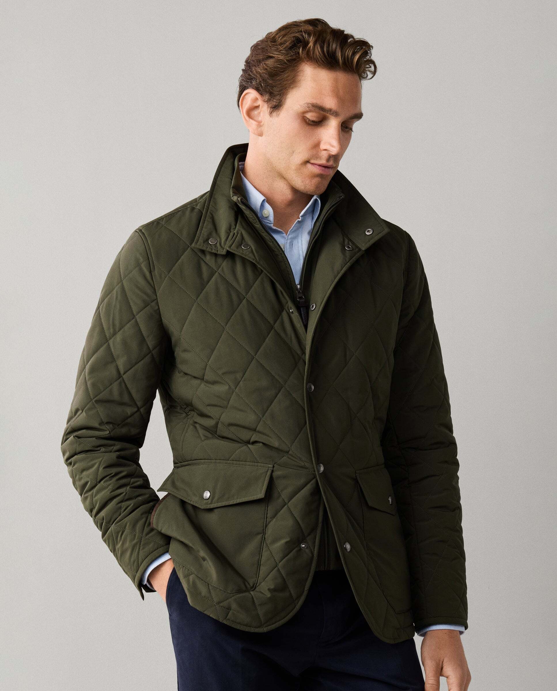 Chaqueta de hombre paddock - Hackett - Verde Verde-6