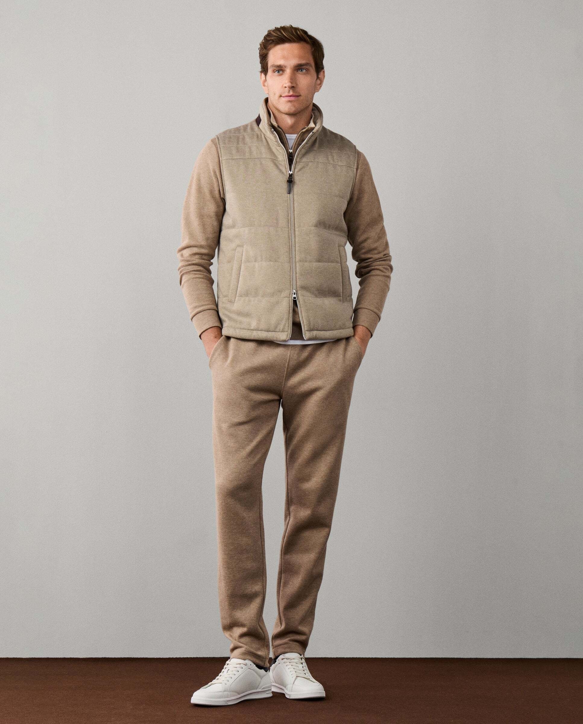 Imagen 2 de Chaleco de hombre de viaje en jersey - Hackett - Natural Natural