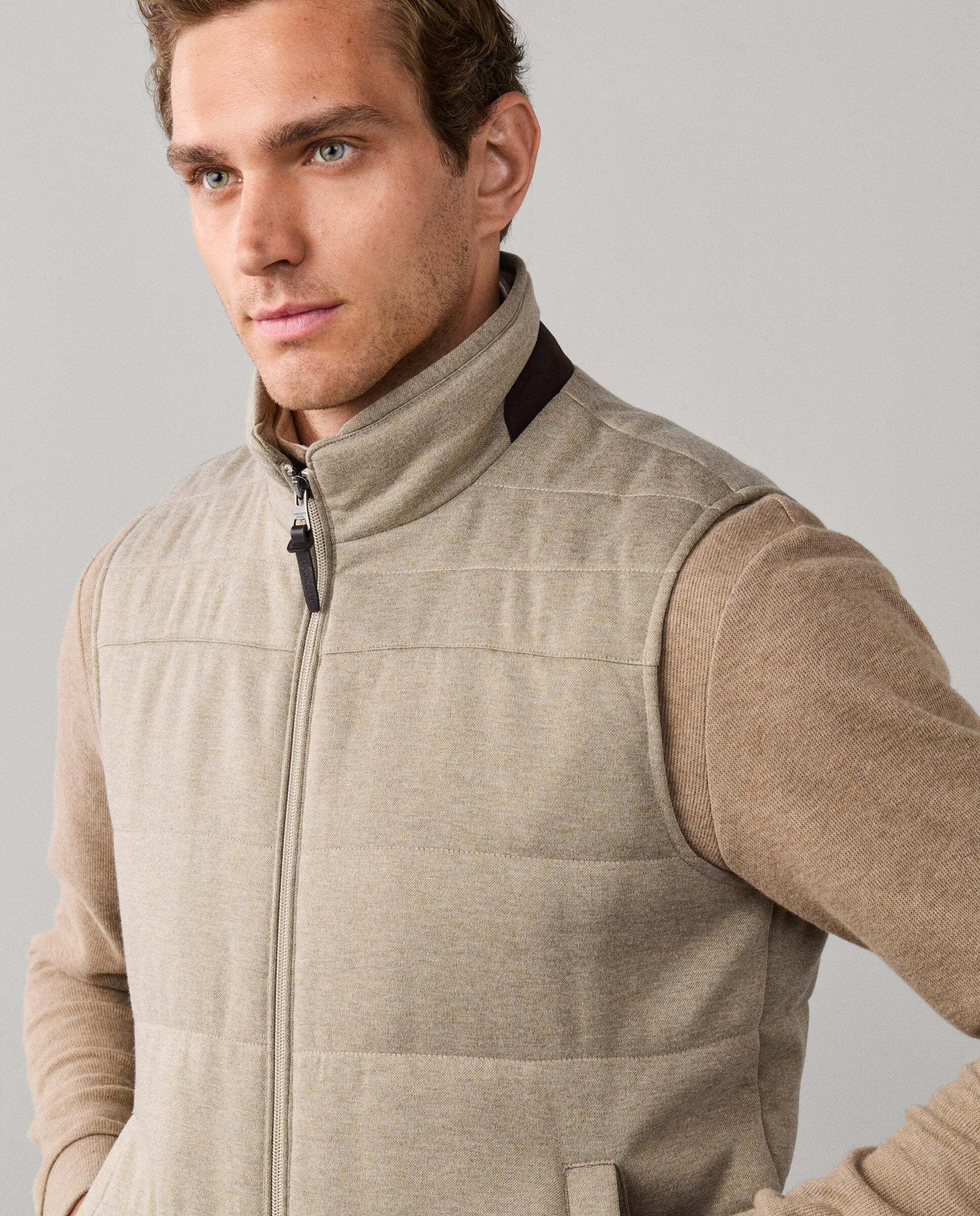 Imagen 4 de Chaleco de hombre de viaje en jersey - Hackett - Natural Natural