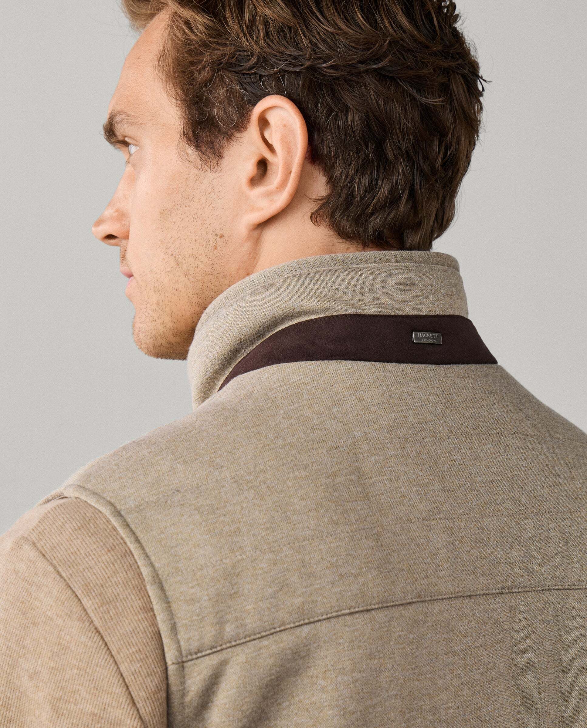 Imagen 5 de Chaleco de hombre de viaje en jersey - Hackett - Natural Natural