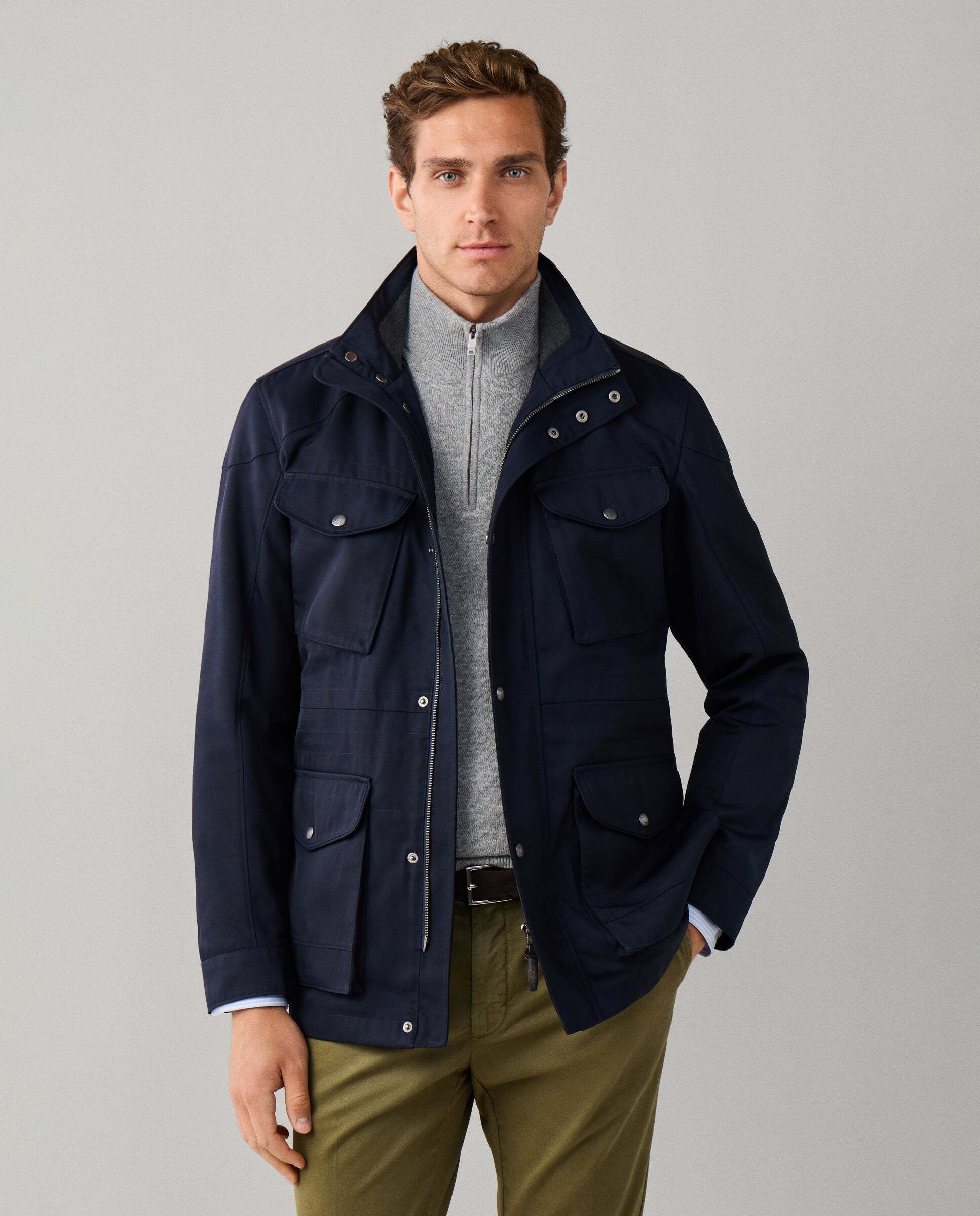 Chaqueta de hombre sahariana velospeed - Hackett - Azul Azul-1