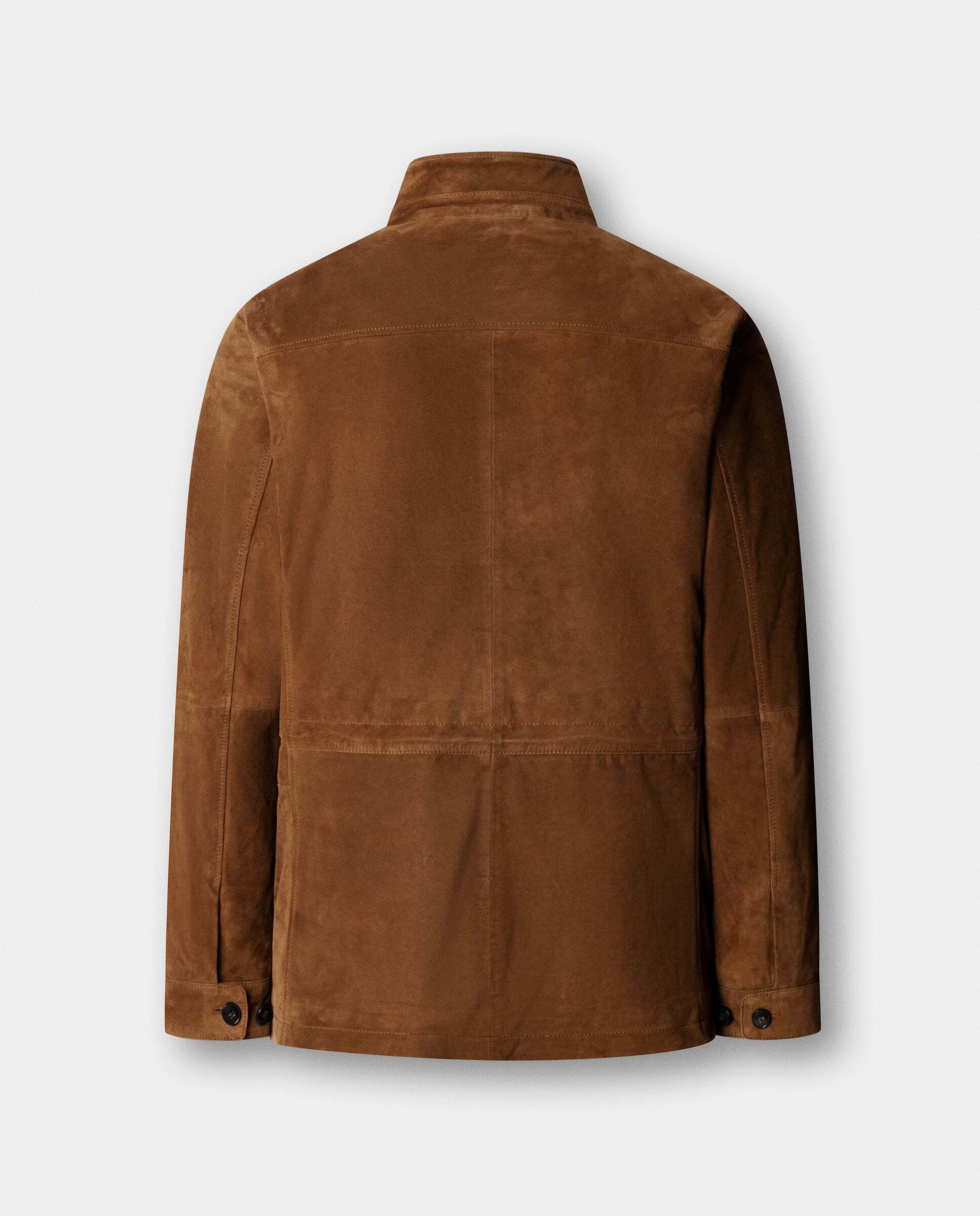 Chaqueta de hombre de ante cuatro bolsillos - Hackett - Marrón Marrón-10