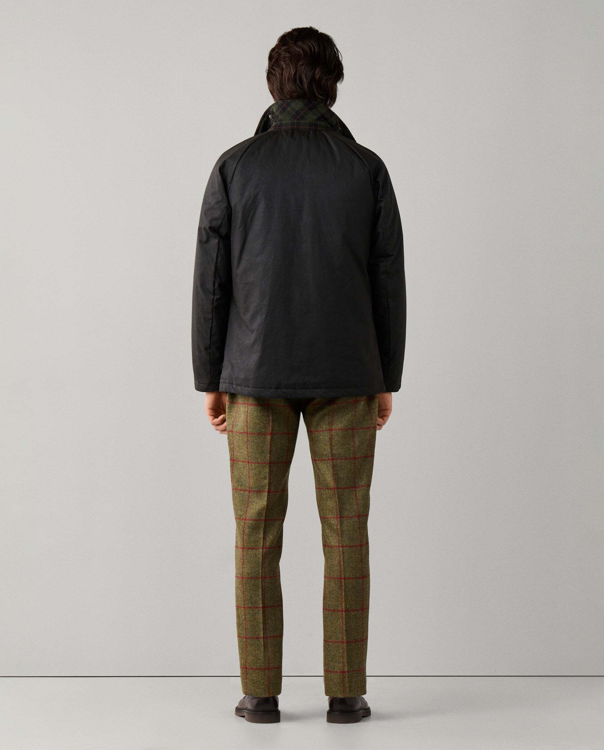 Chaqueta de hombre sahariana de algodón encerado - Hackett - Verde militar Verde militar-3