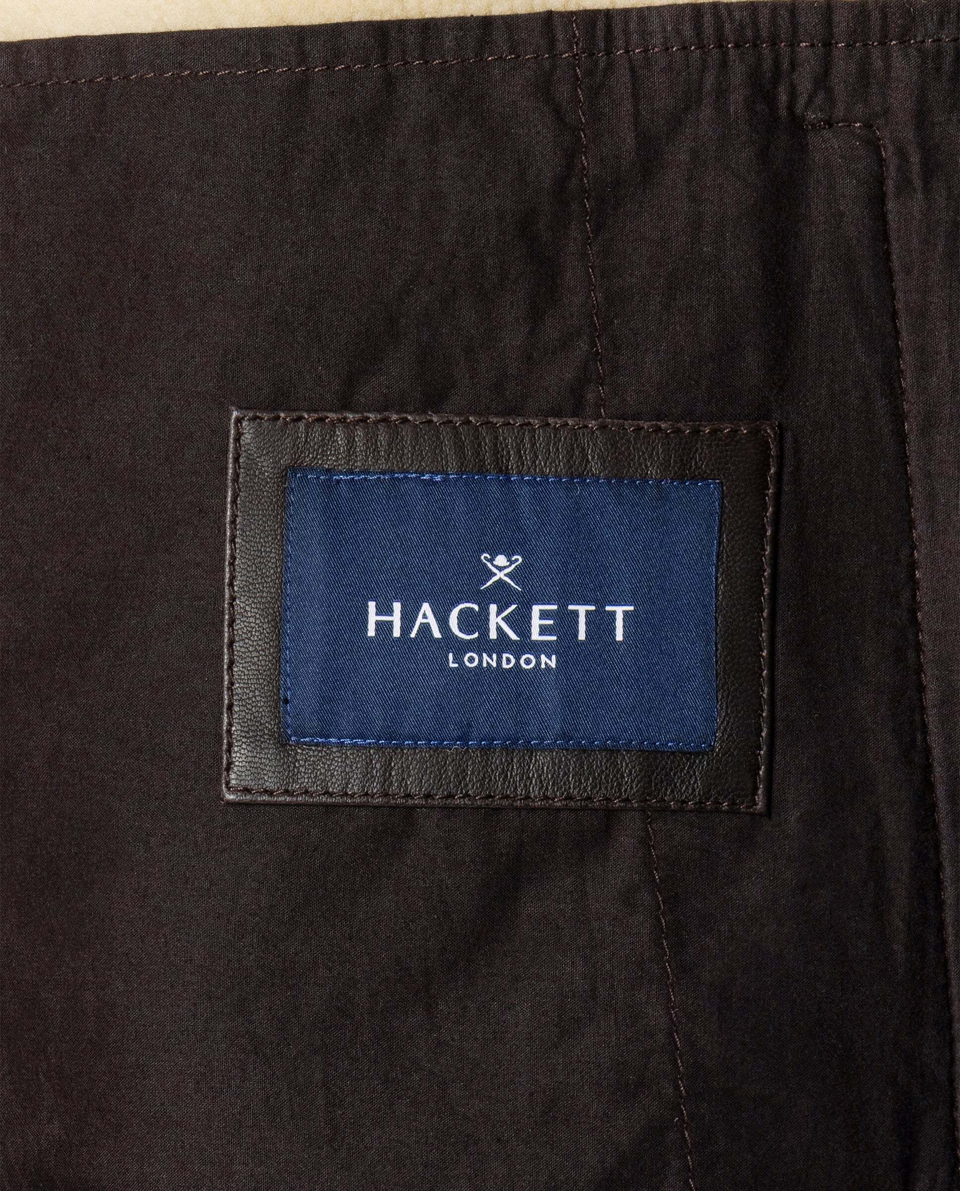 Imagen 10 de Chaqueta de hombre bomber de piel de oveja - Hackett - Marrón Marrón