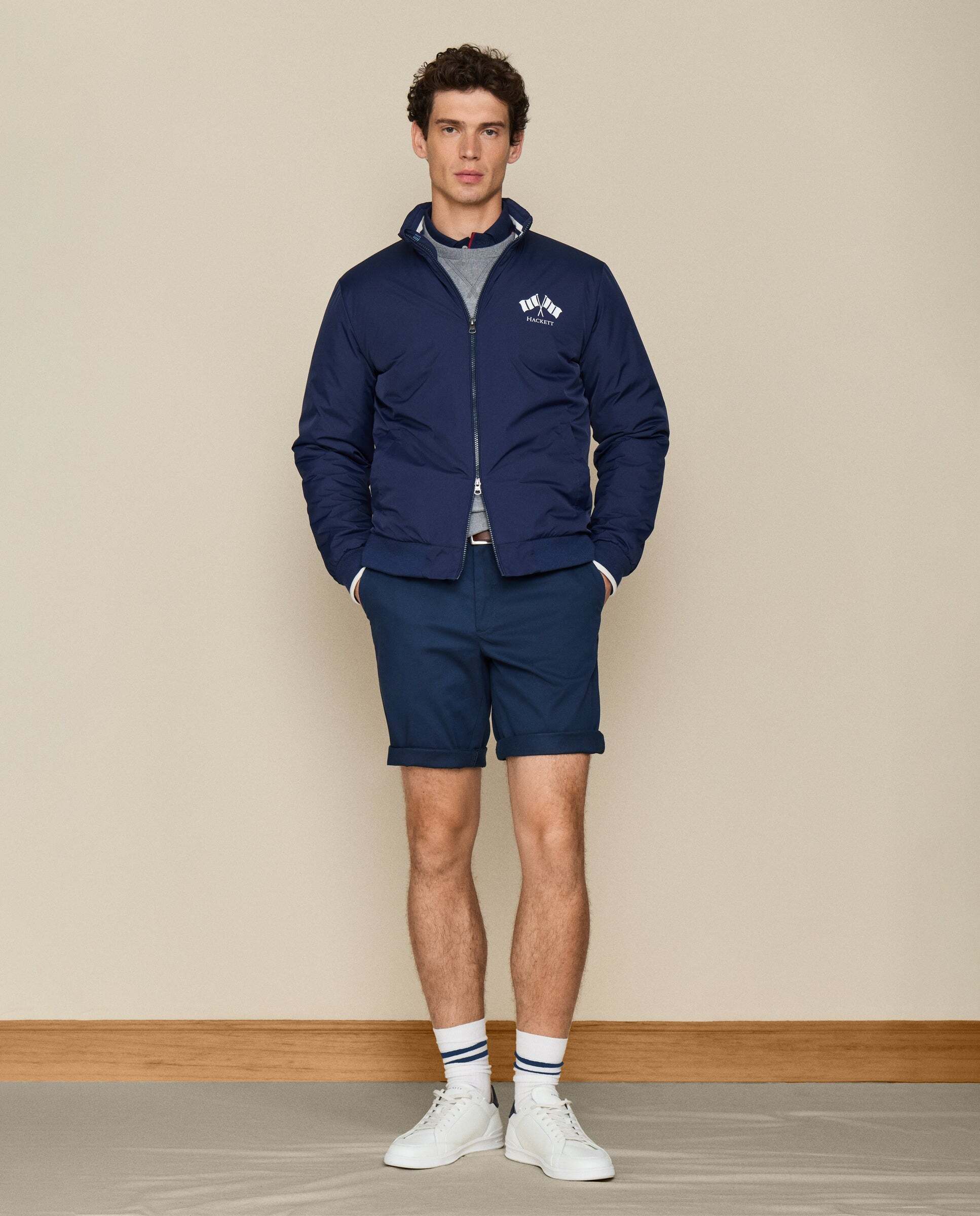 Chubasquero de hombre cortavientos lrc - Hackett - Azul Azul-2