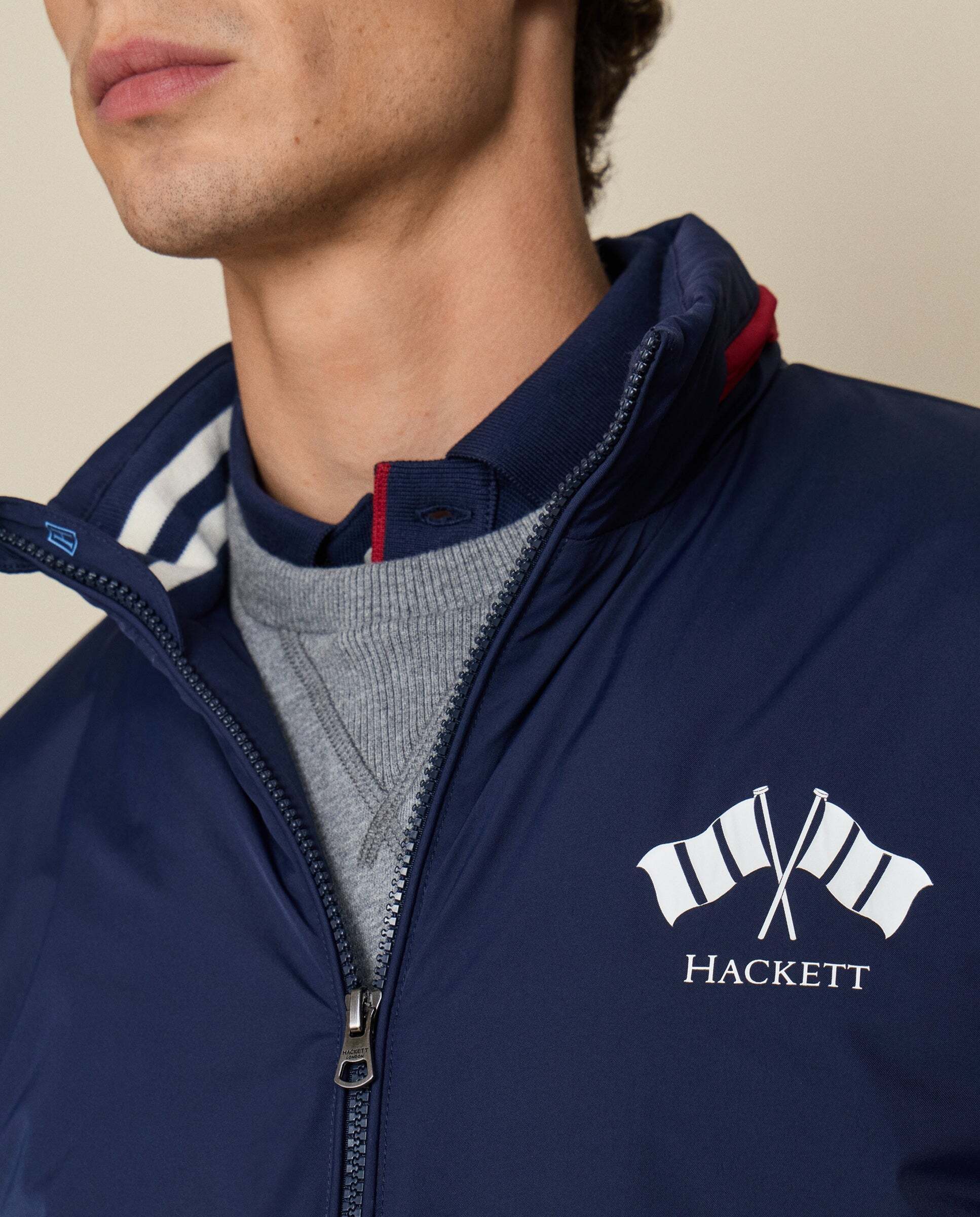 Chubasquero de hombre cortavientos lrc - Hackett - Azul Azul-4