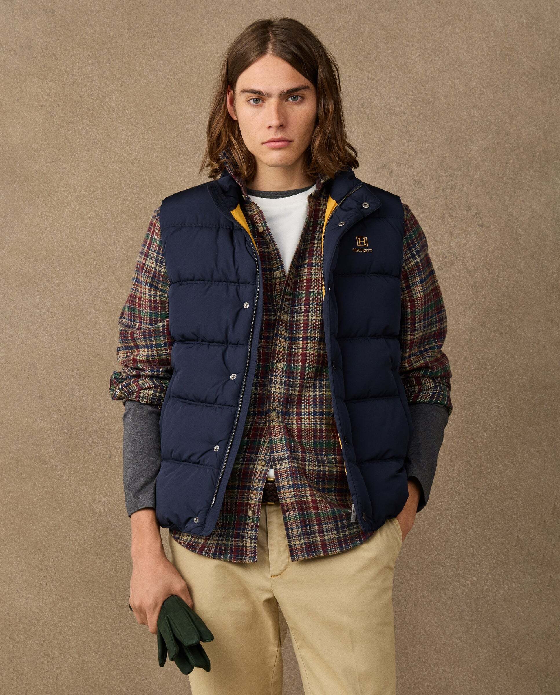 Imagen 6 de Chaleco de hombre con logo - Hackett - Azul marino Azul marino