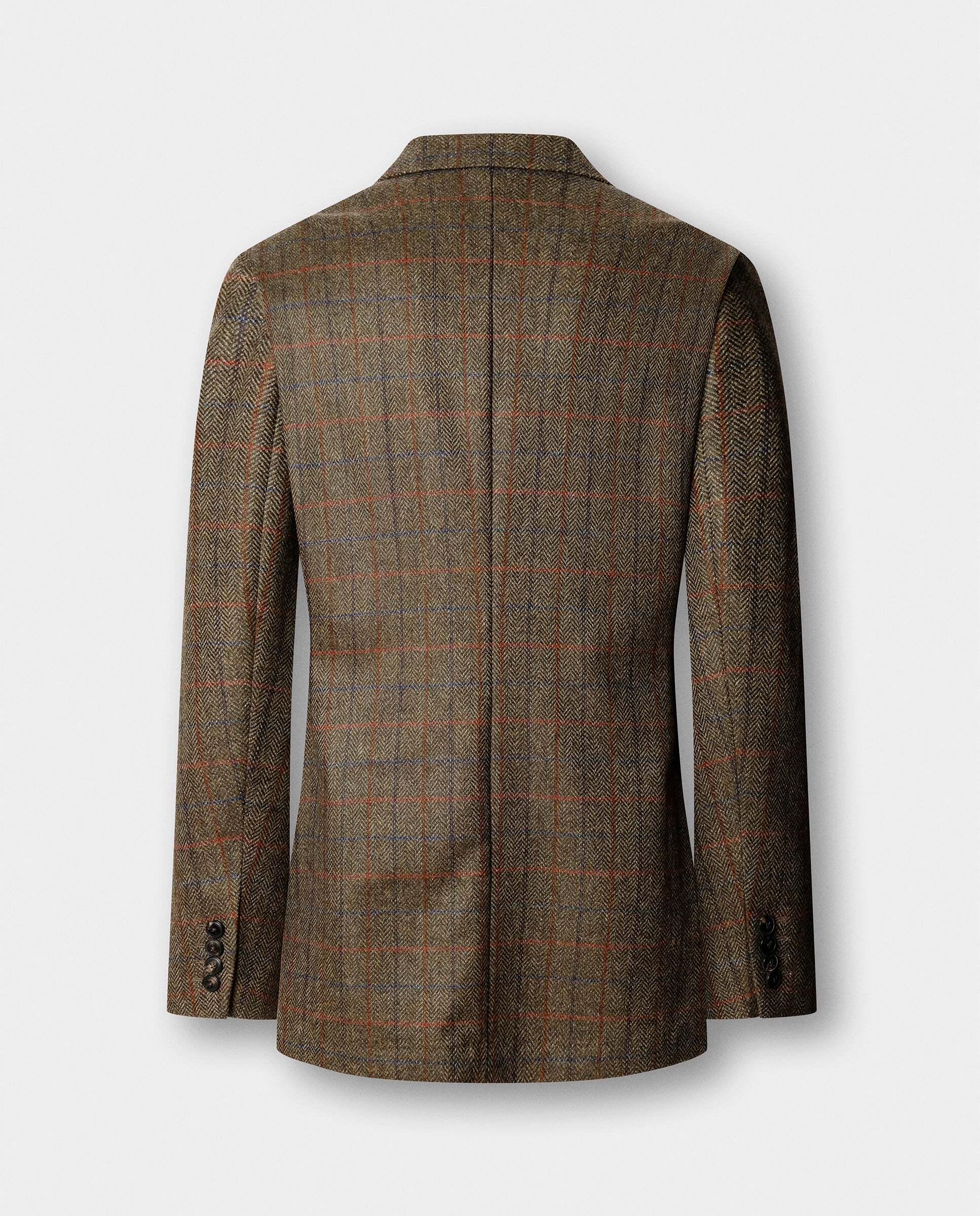 Americana de lana-cashmere de cuadros - Hackett - tejido italiano - Verde Verde-7