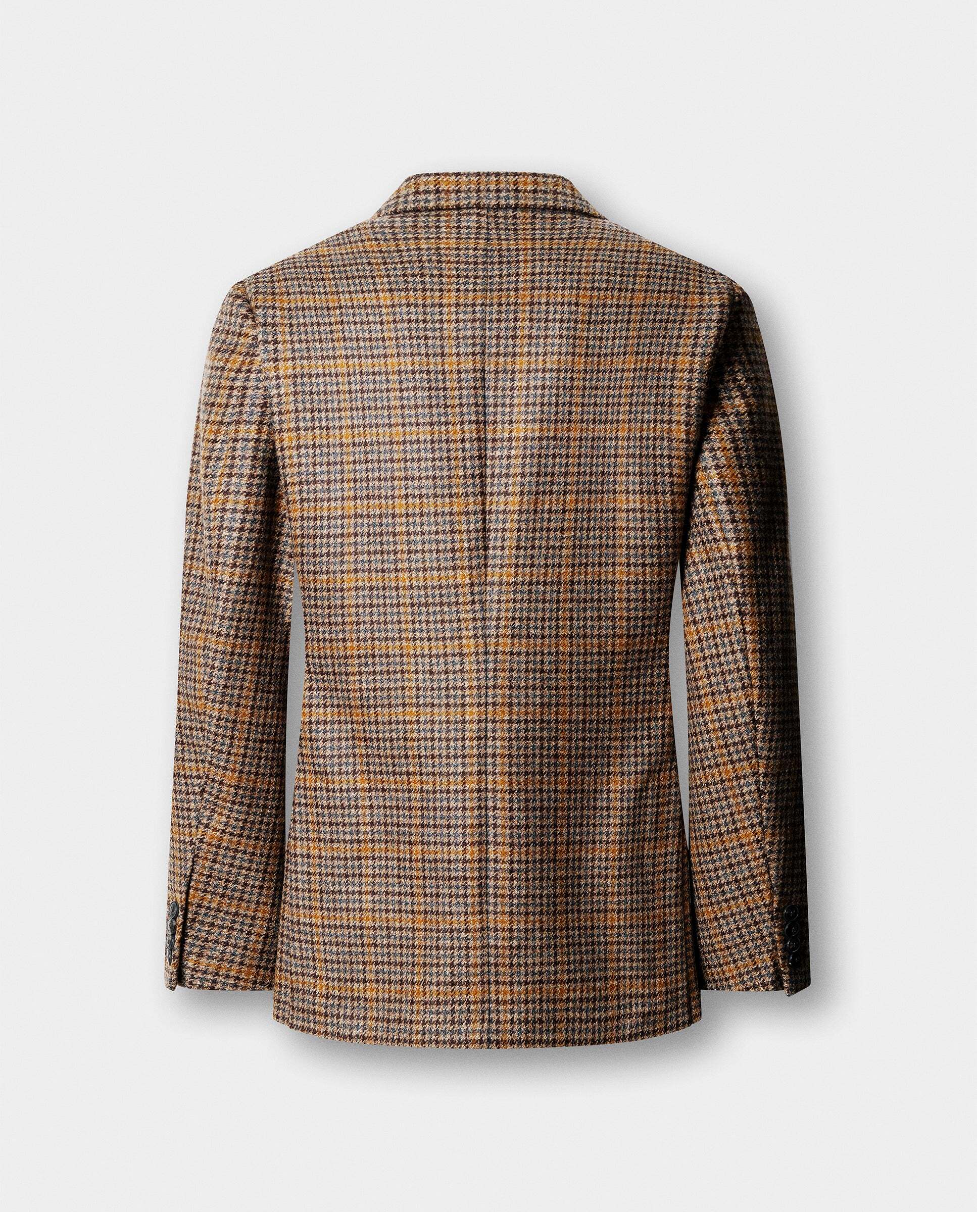 Americana de lana-cashmere a cuadros - Hackett - tejido italiano - Natural Natural-10