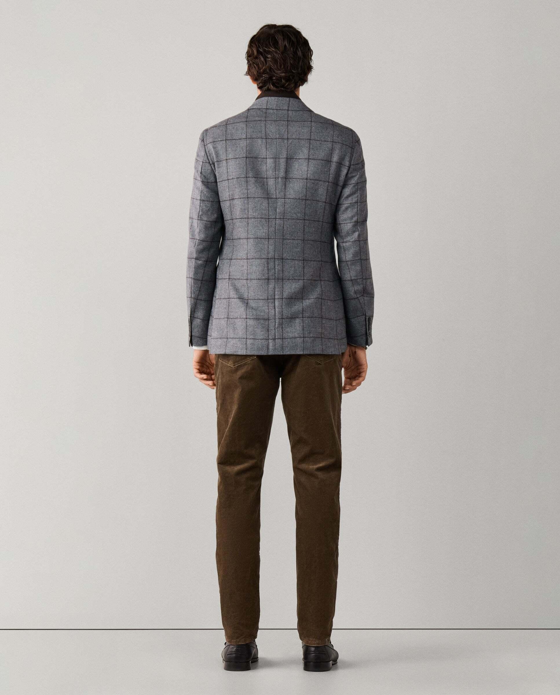Americana de hombre de lana-cashmere con pechera desmontable - Hackett - Gris Gris-3