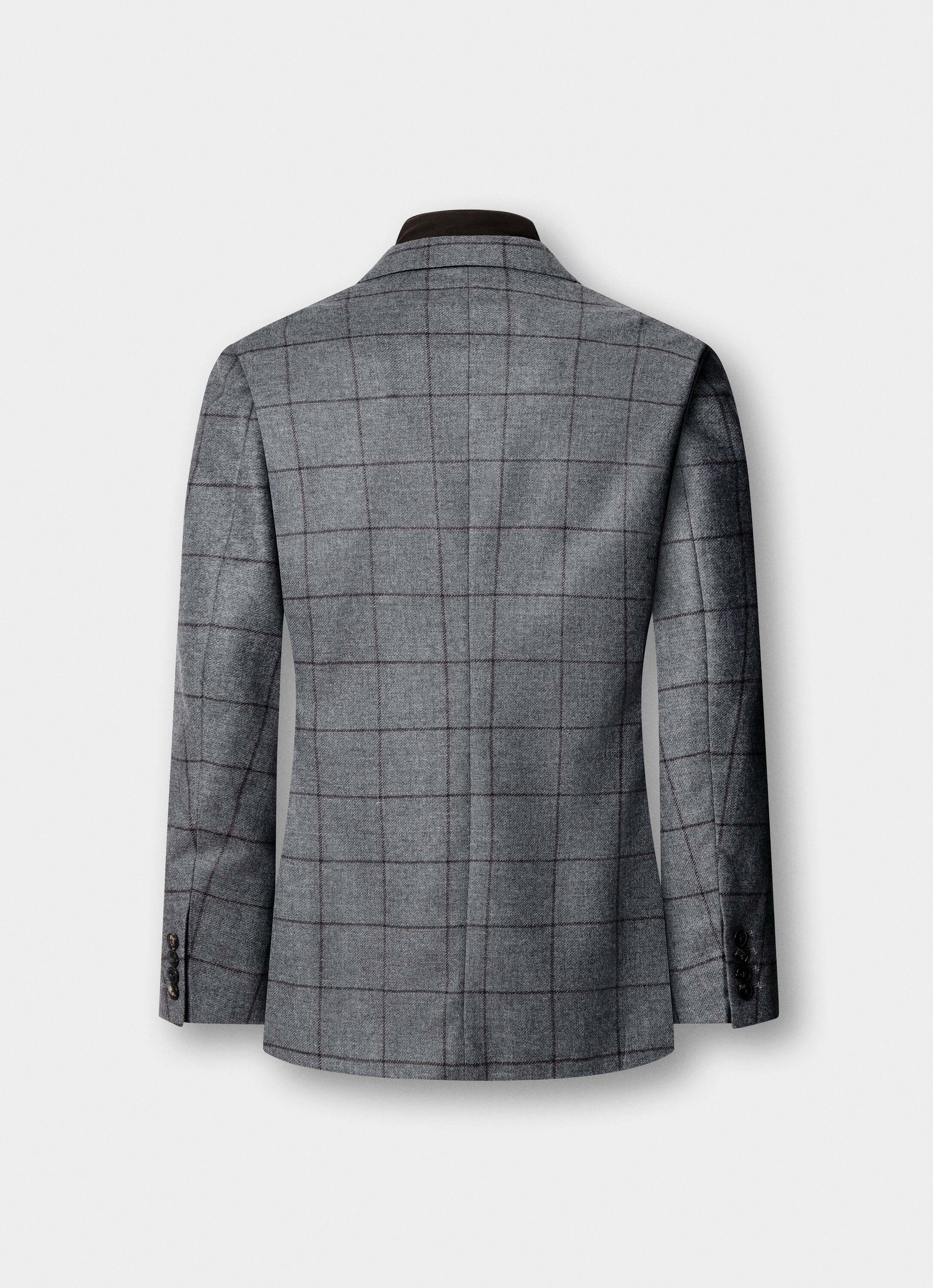 Americana de hombre de lana-cashmere con pechera desmontable - Hackett - Gris Gris-7