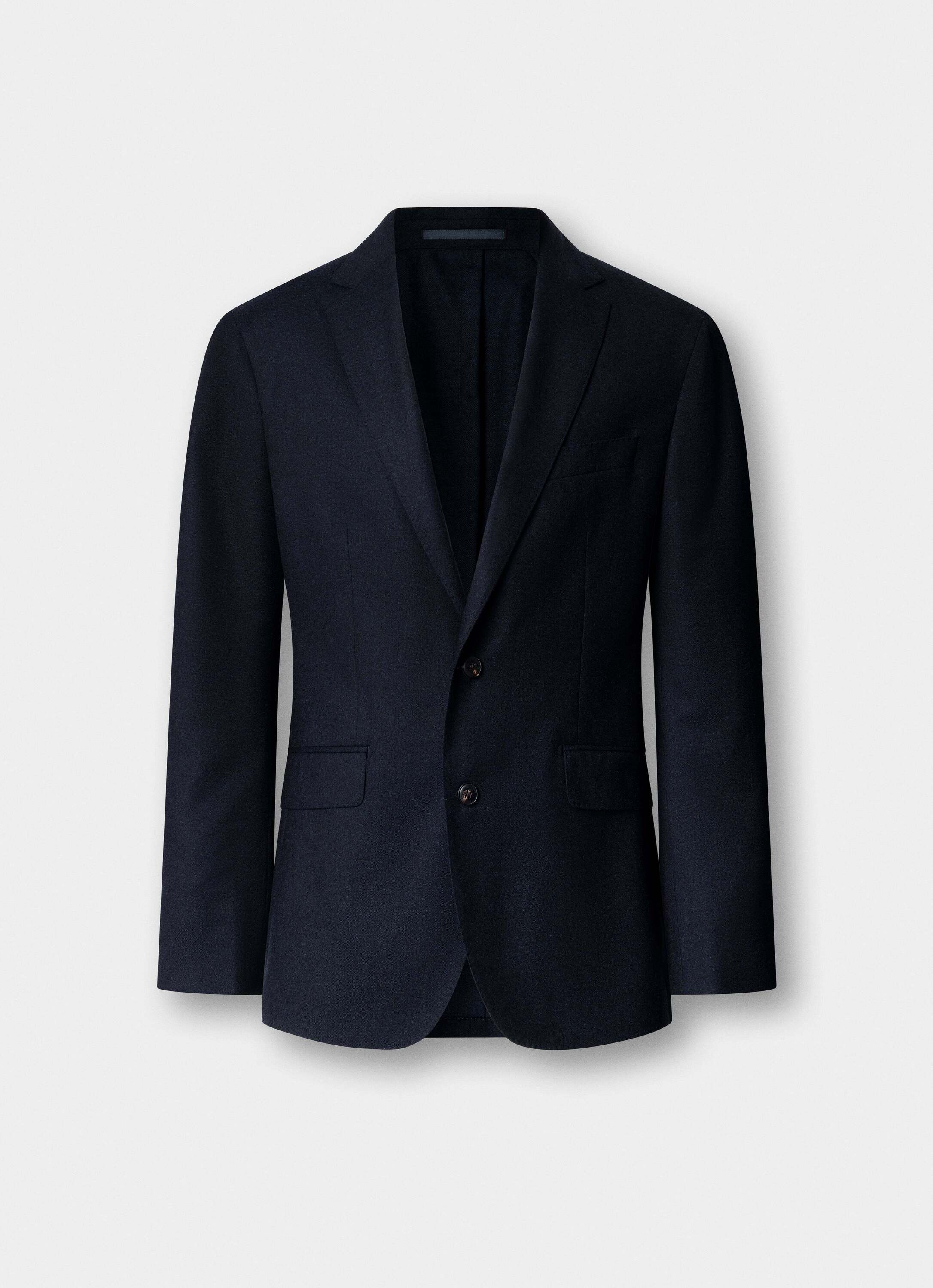 Americana de hombre de franela italiana performance - Hackett - Azul Azul-6