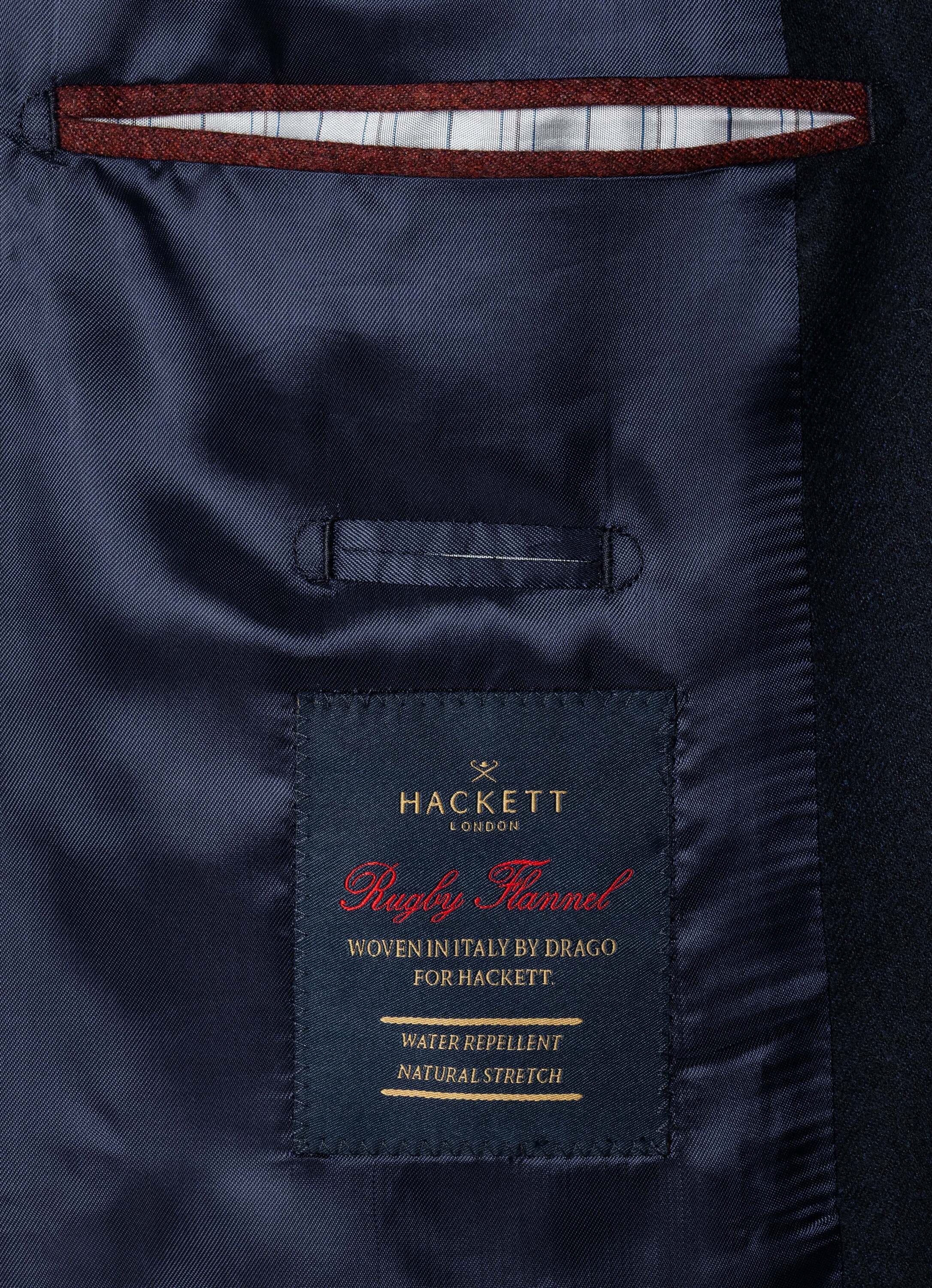 Americana de hombre de franela italiana performance - Hackett - Azul Azul-8