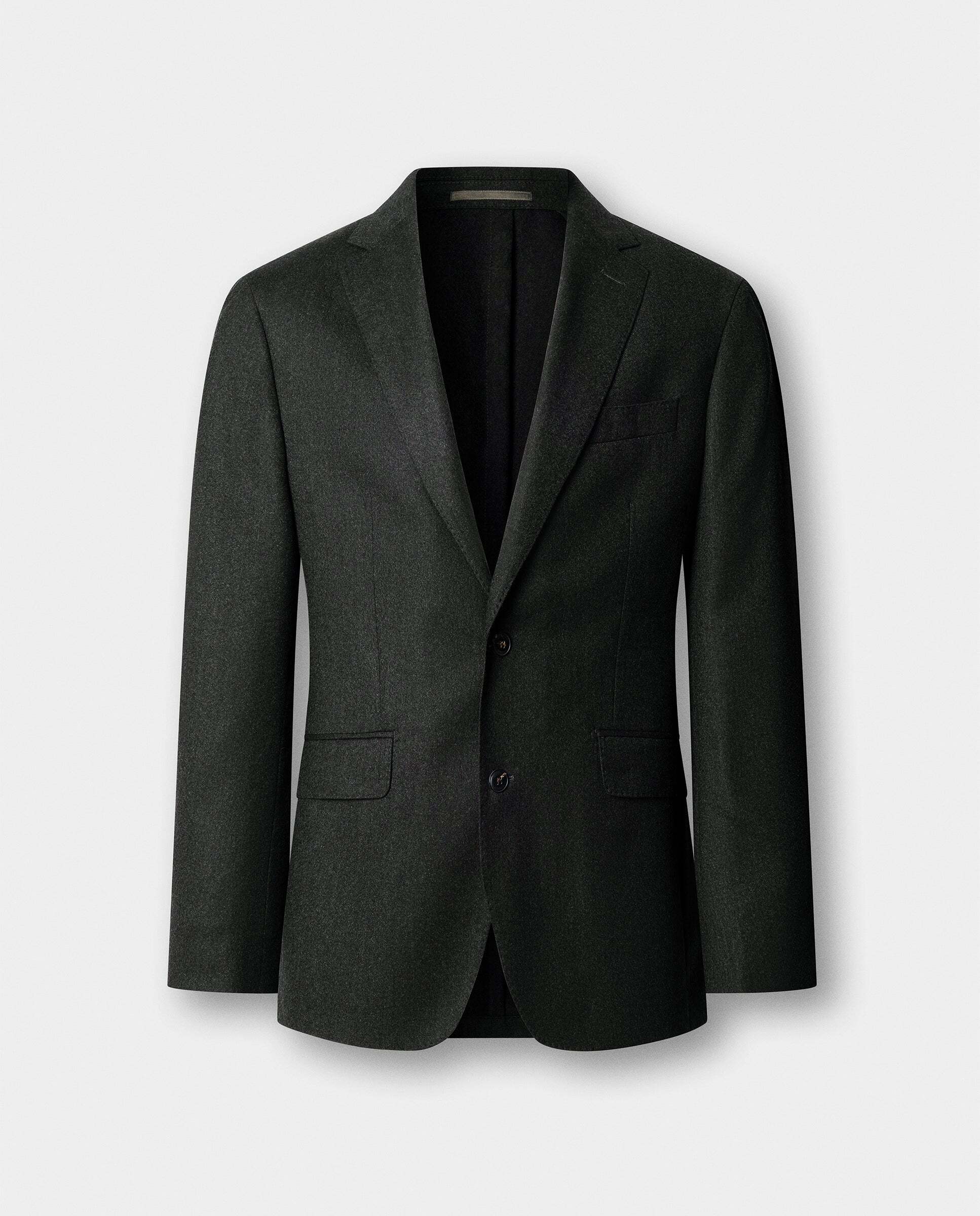 Americana de hombre de franela italiana performance - Hackett - Verde Verde-6