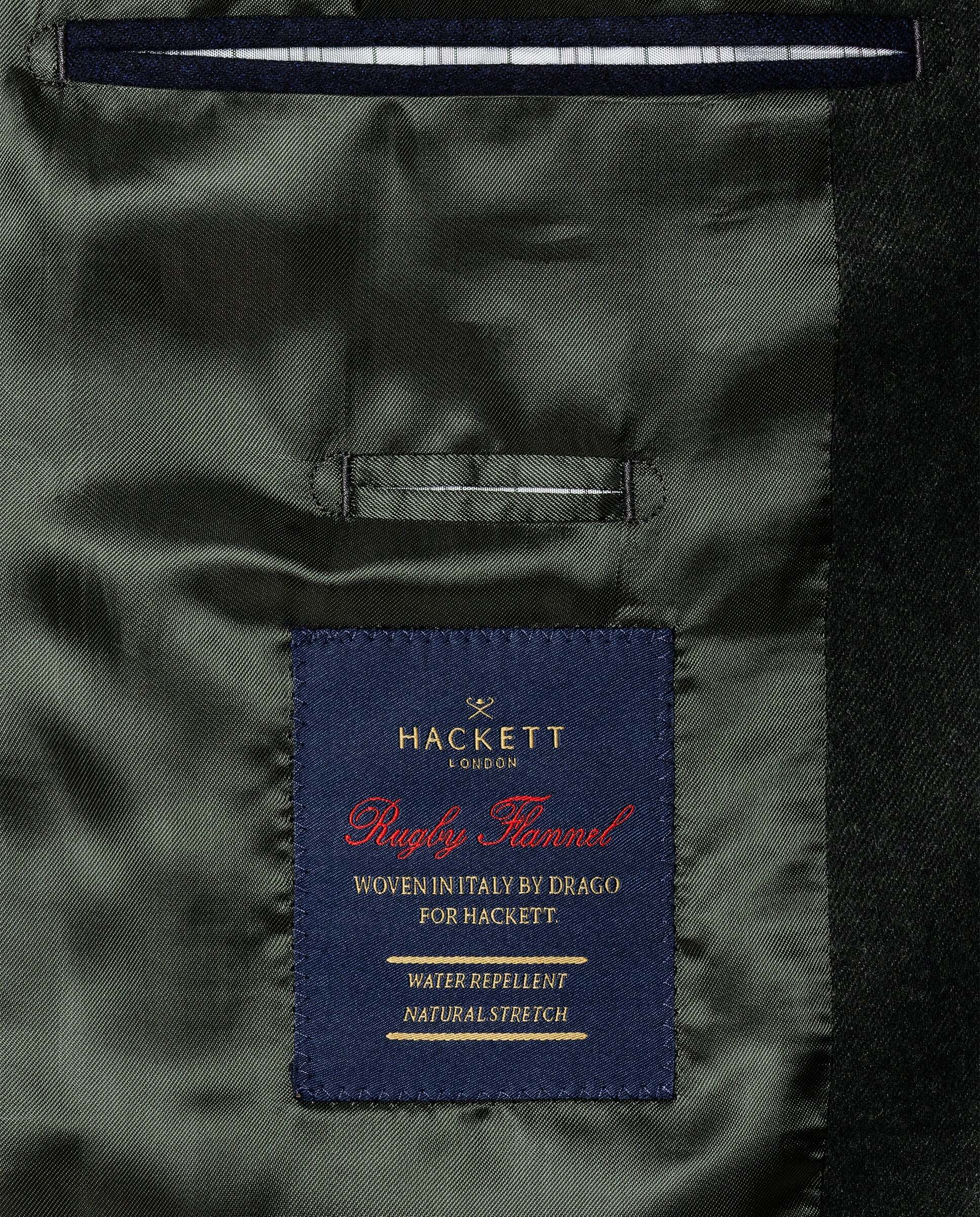 Americana de hombre de franela italiana performance - Hackett - Verde Verde-8