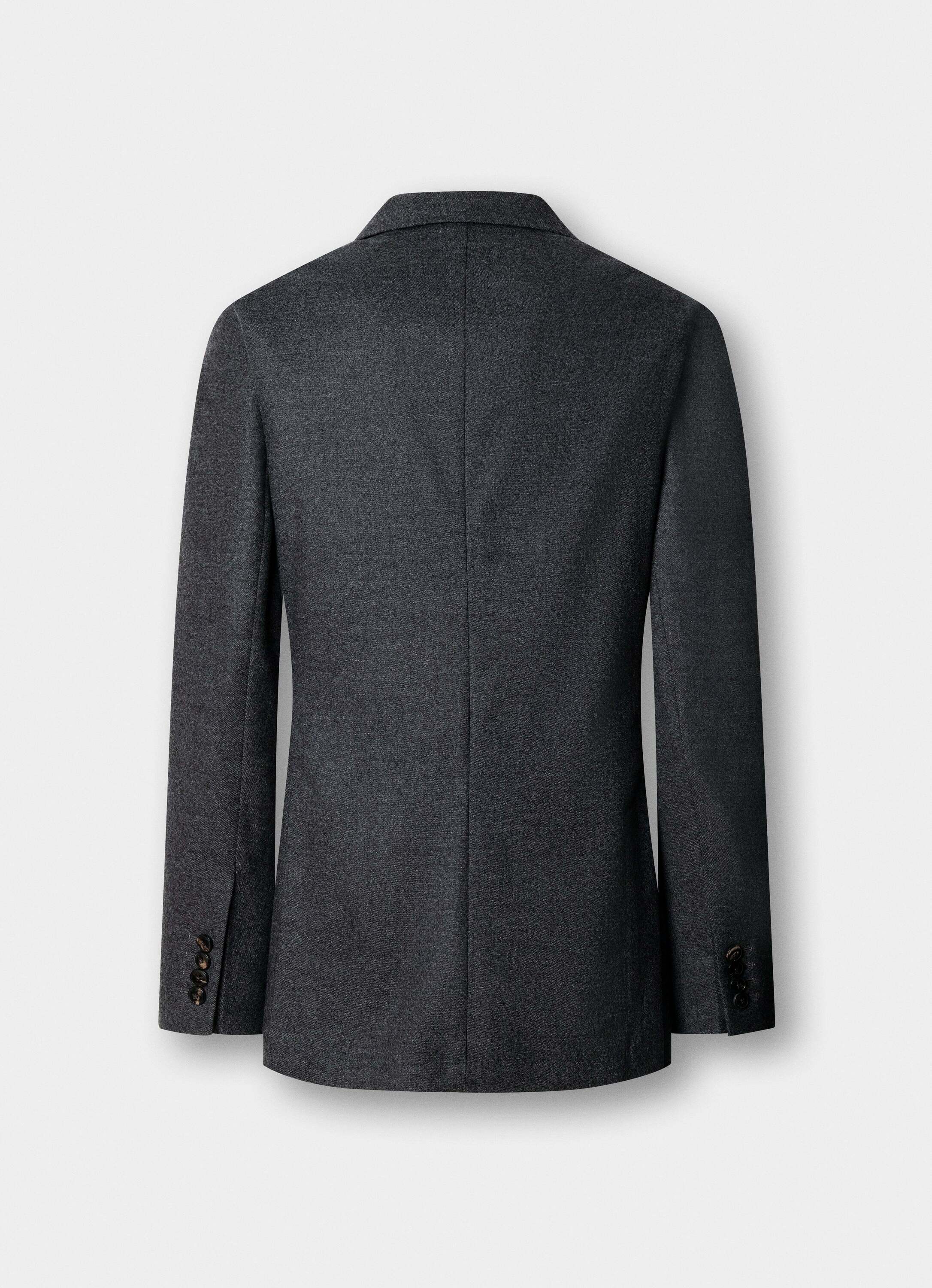 Americana de hombre de franela italiana performance - Hackett - Gris Gris-7