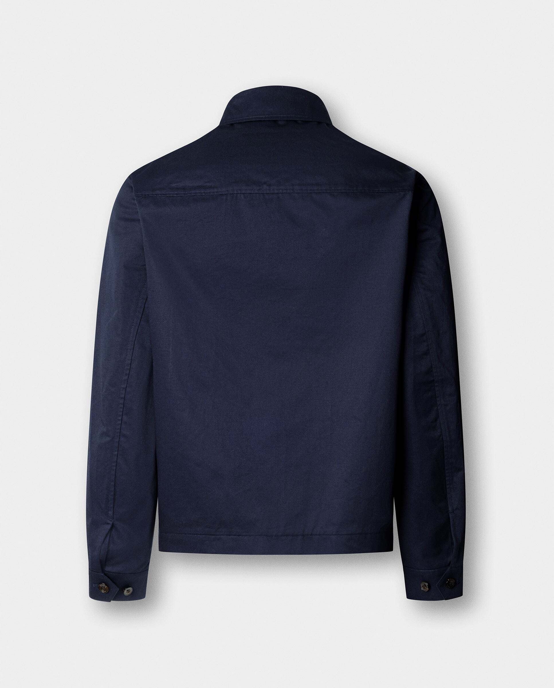 Chaqueta de hombre harrington de algodón - Hackett - Azul Azul-9