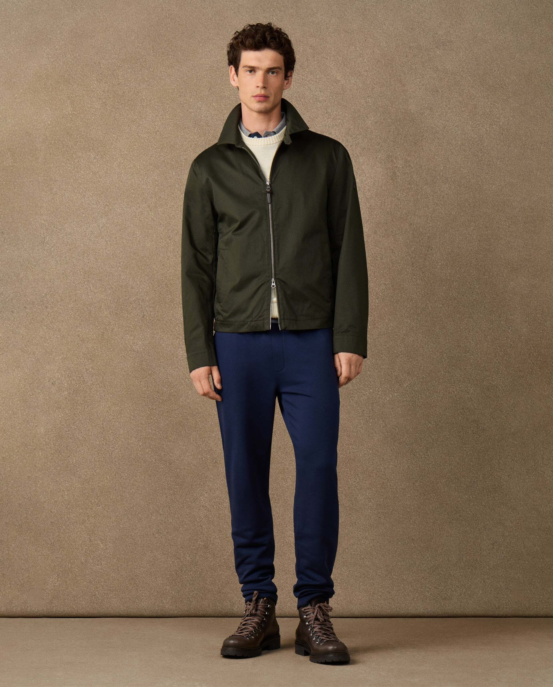 Chaqueta de hombre harrington de algodón - Hackett - Verde Verde-2