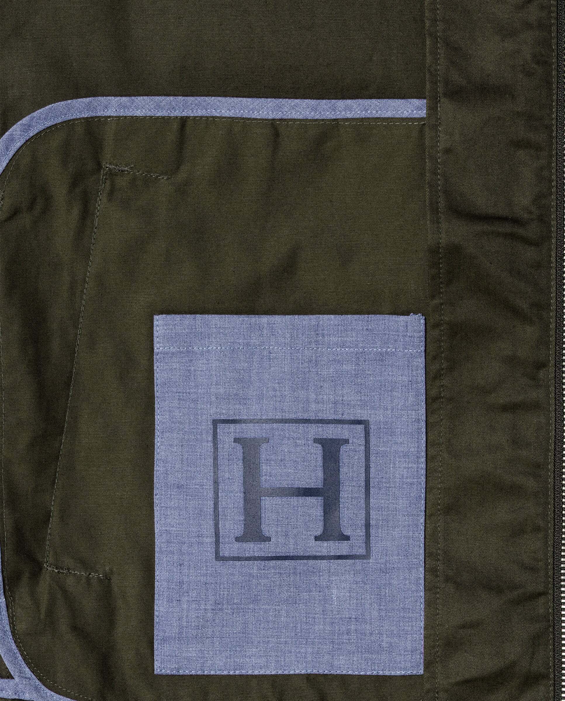 Chaqueta de hombre harrington de algodón - Hackett - Verde Verde-10