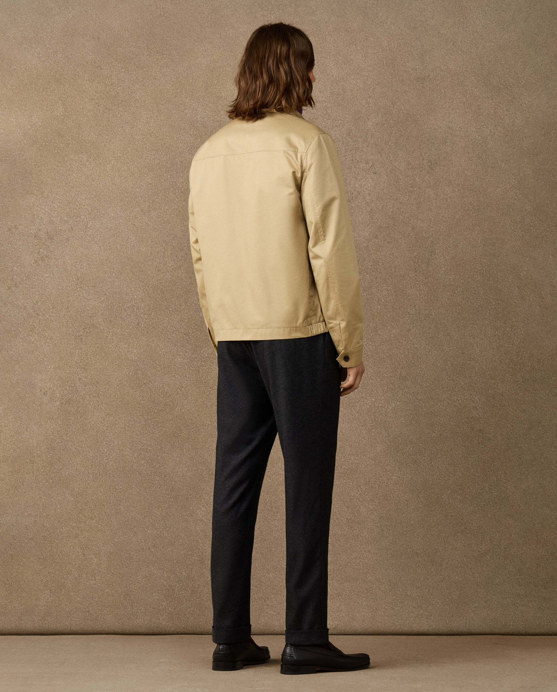 Chaqueta de hombre harrington de algodón - Hackett - Natural Natural-3